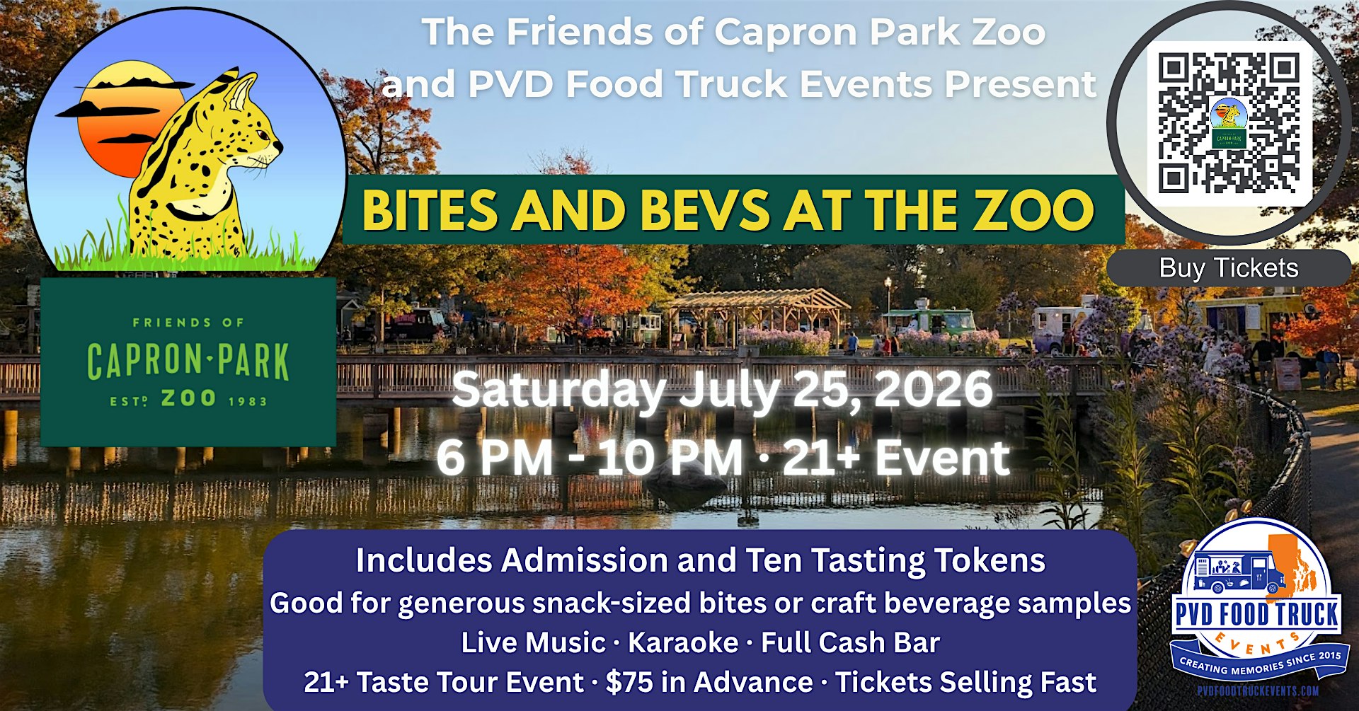 Bites and Bevs at the Zoo at Capron Park Zoo – Attleboro, MA