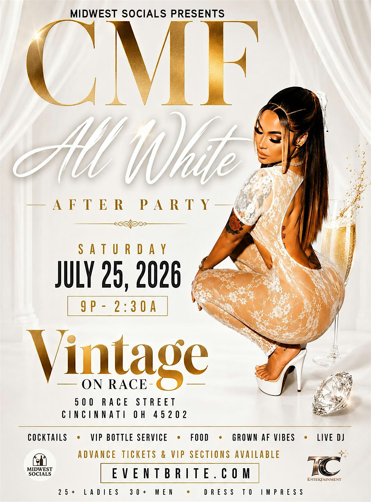 CMF ALL WHITE AFTER PARTY at Vintage On Race – Cincinnati, OH
