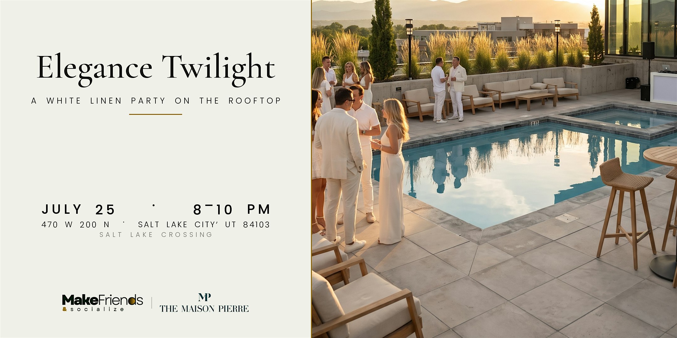 Elegance Twilight — A White Linen Party on the Rooftop at HAVN SLX – Salt Lake City, UT