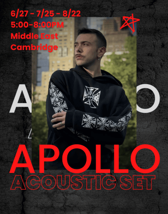 Apollo at Middle East – Corner/Bakery – Cambridge, MA