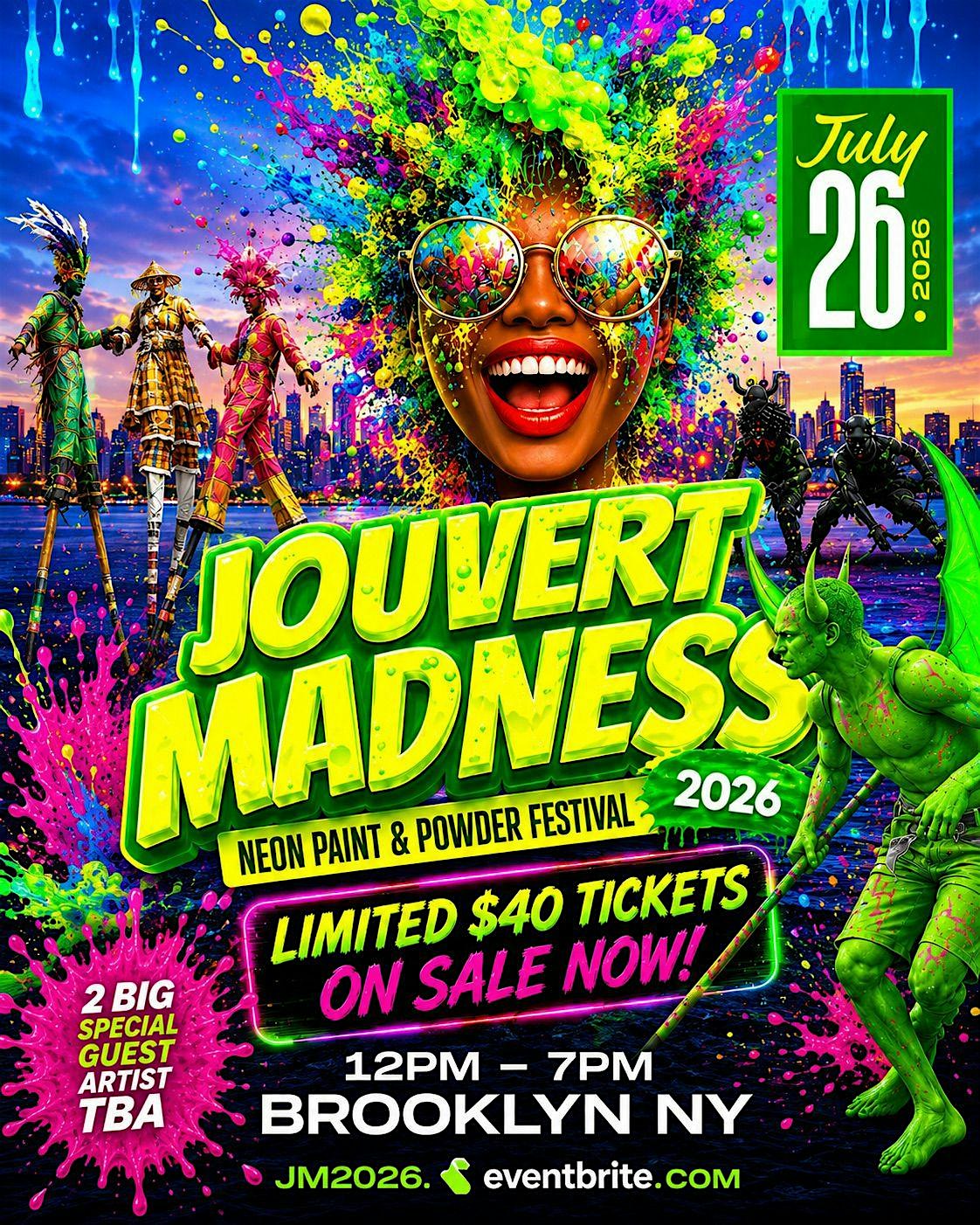 Jouvert Madness 2026 at Huge Outdoor Venue – Brooklyn, NY