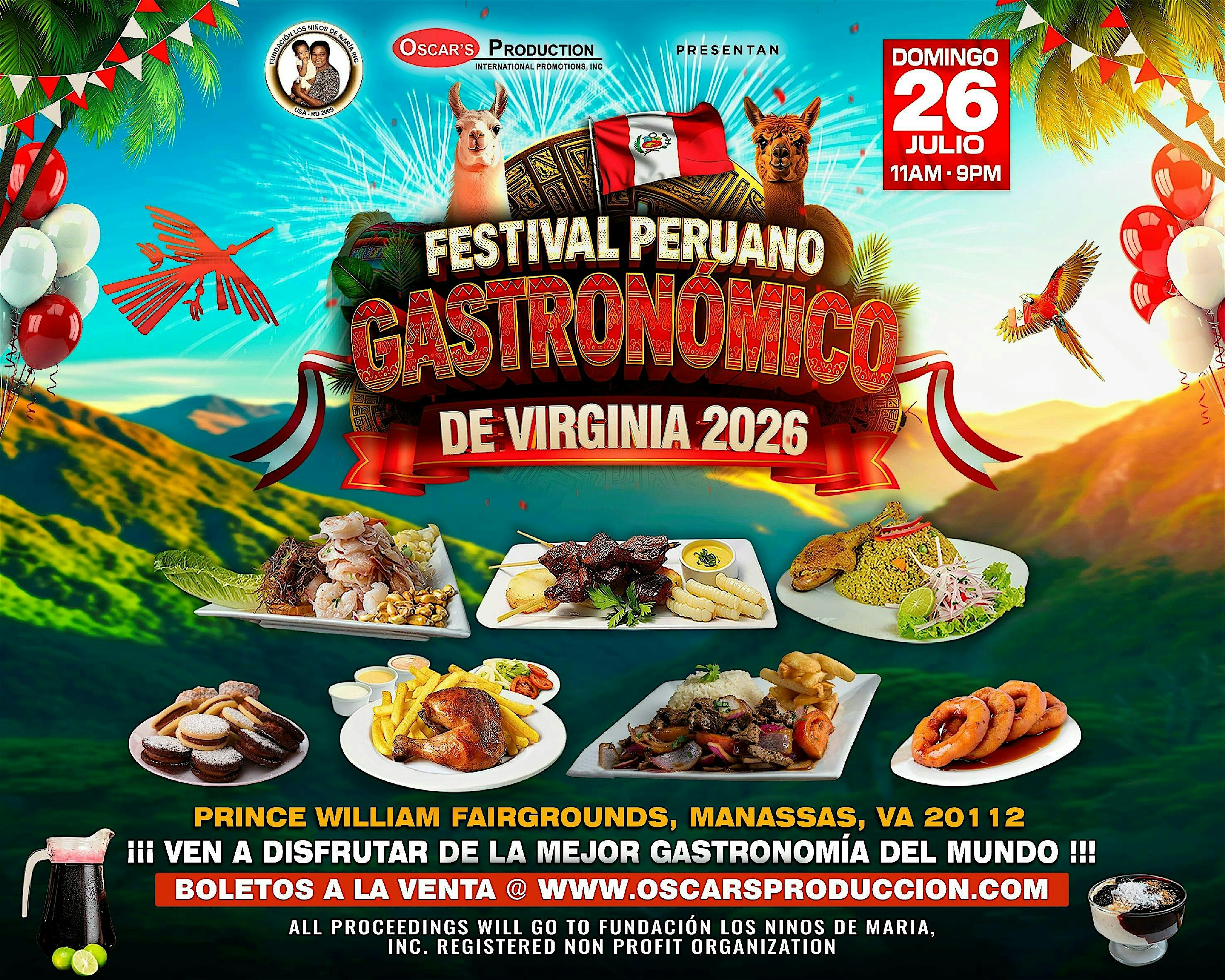 “FESTIVAL PERUANO GASTRONÓMICO de VIRGINIA 2026” at Prince William County Fairground – Manassas, VA