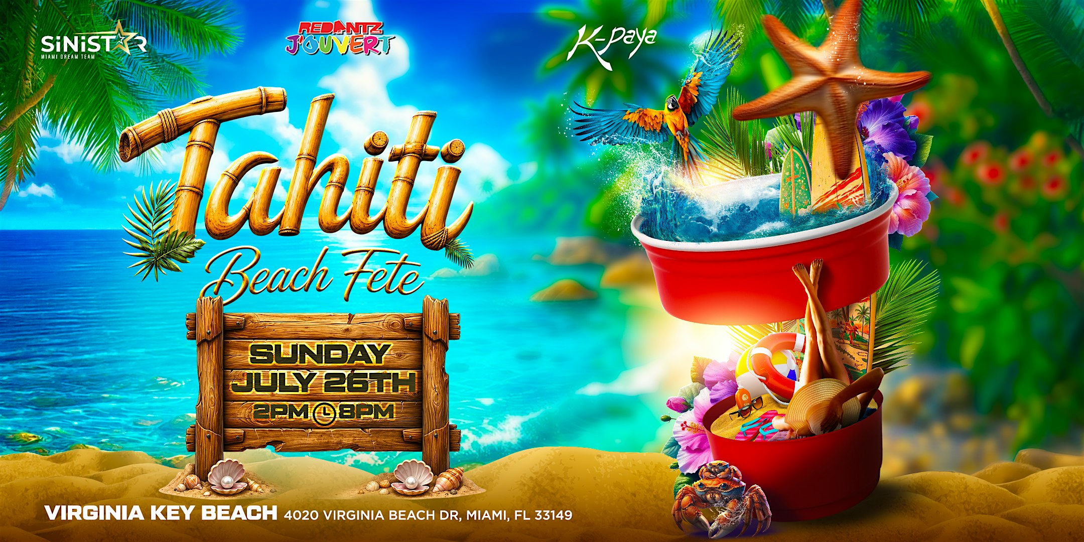 TAHITI – BEACH FETE at Historic Virginia Key Beach Park – Miami, FL