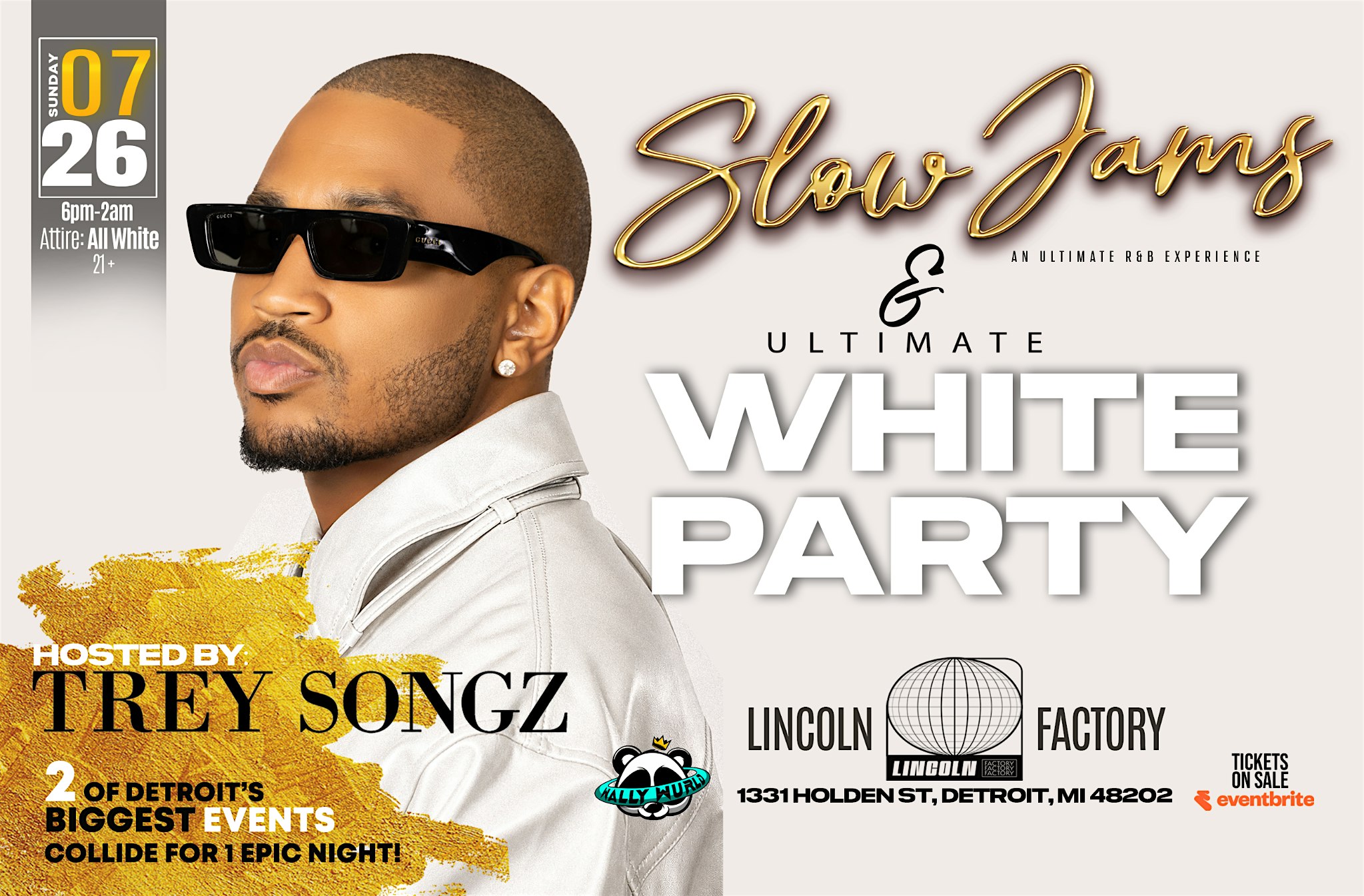 SLOW JAMS ULTIMATE WHITE PARTY HOSTED BY TREY SONGZ at The Lincoln Factory – Detroit, MI