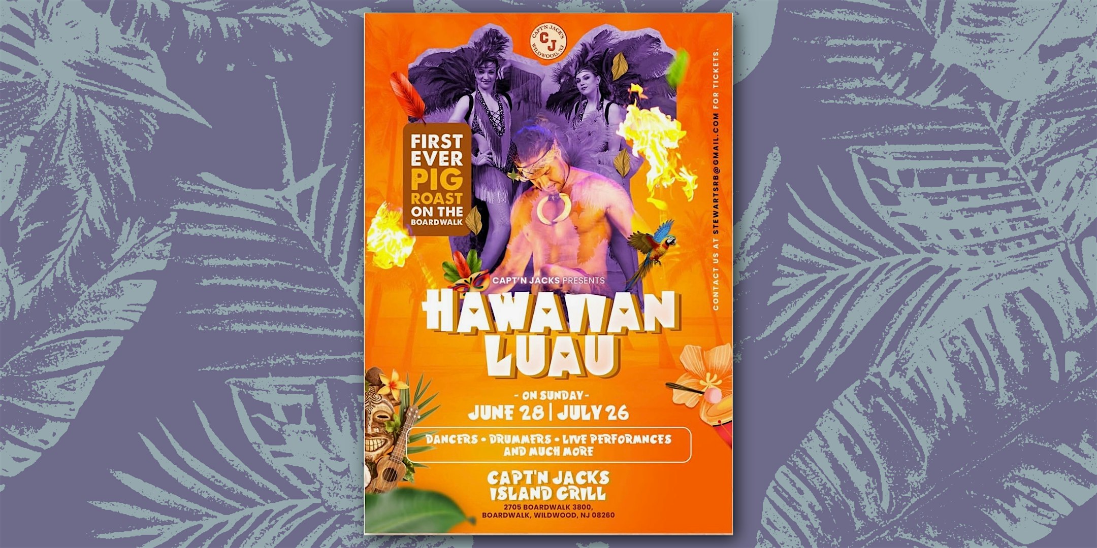 Capt’n Jack’s Hawaiian Luau at Capt’n Jack’s Island Grill – Wildwood, NJ