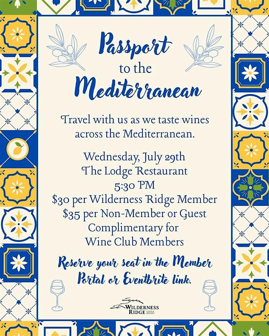 Passport to the Mediterranean – Wine Tasting at Wilderness Ridge – Lincoln, NE