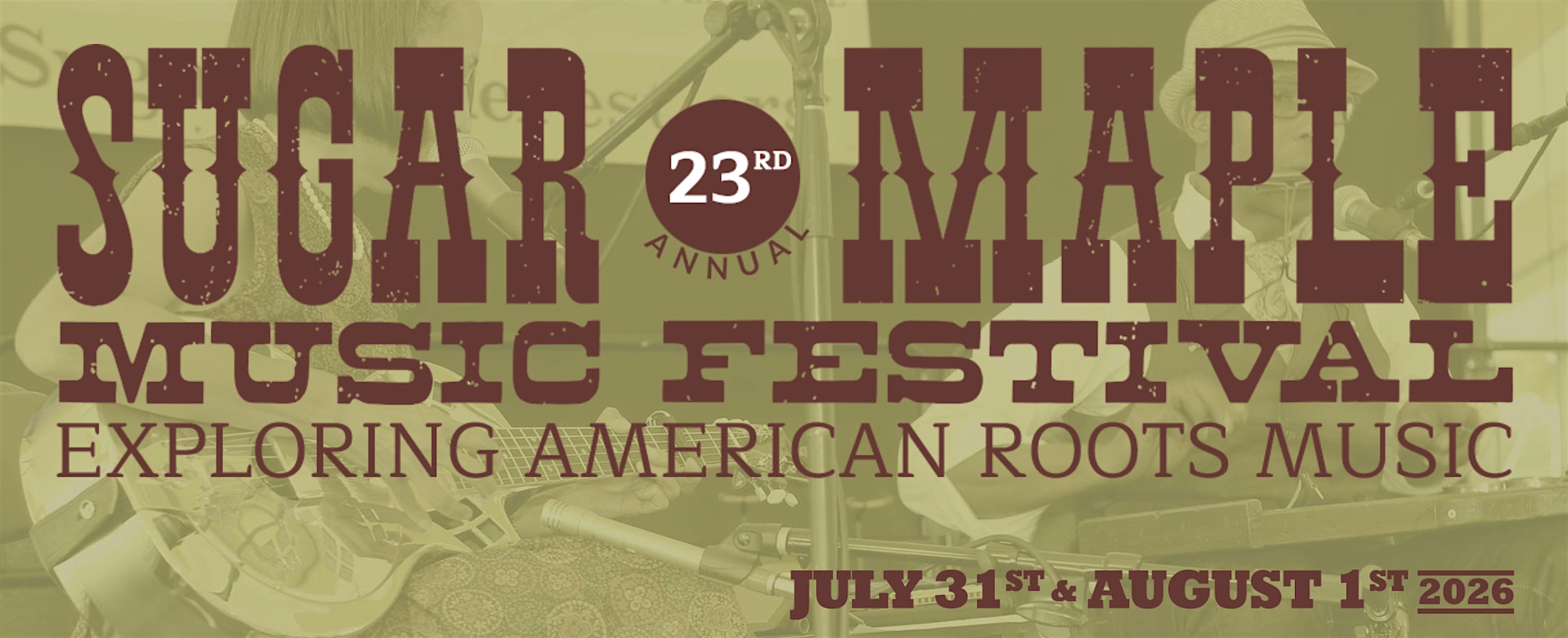 Sugar Maple Music Festival 2026 at William G. Lunney Lake Farm County Park – Madison, WI