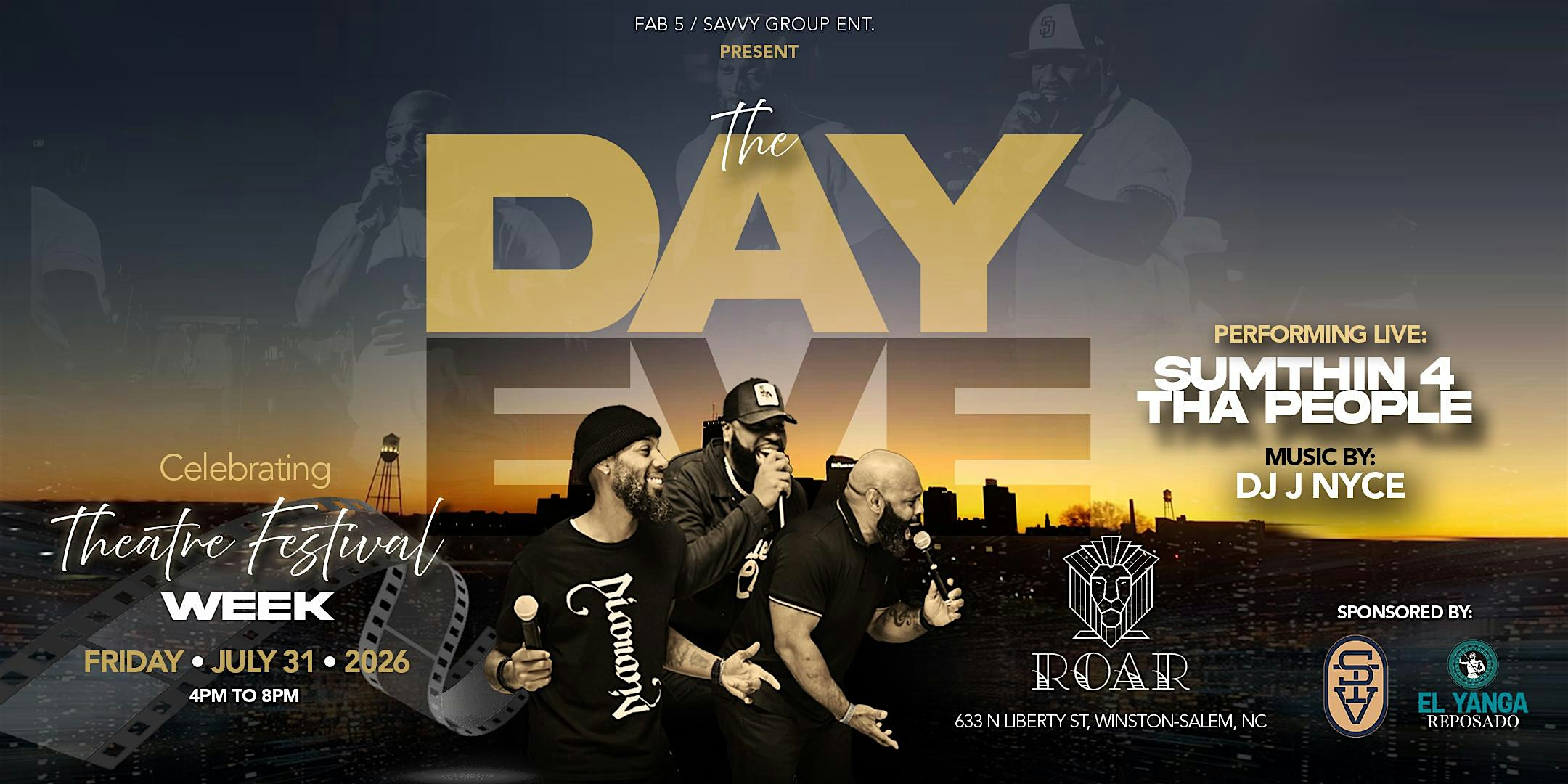 The Day/Eve @ ROAR Celebrating Theatre Fest Week at Roar – Winston-Salem, NC