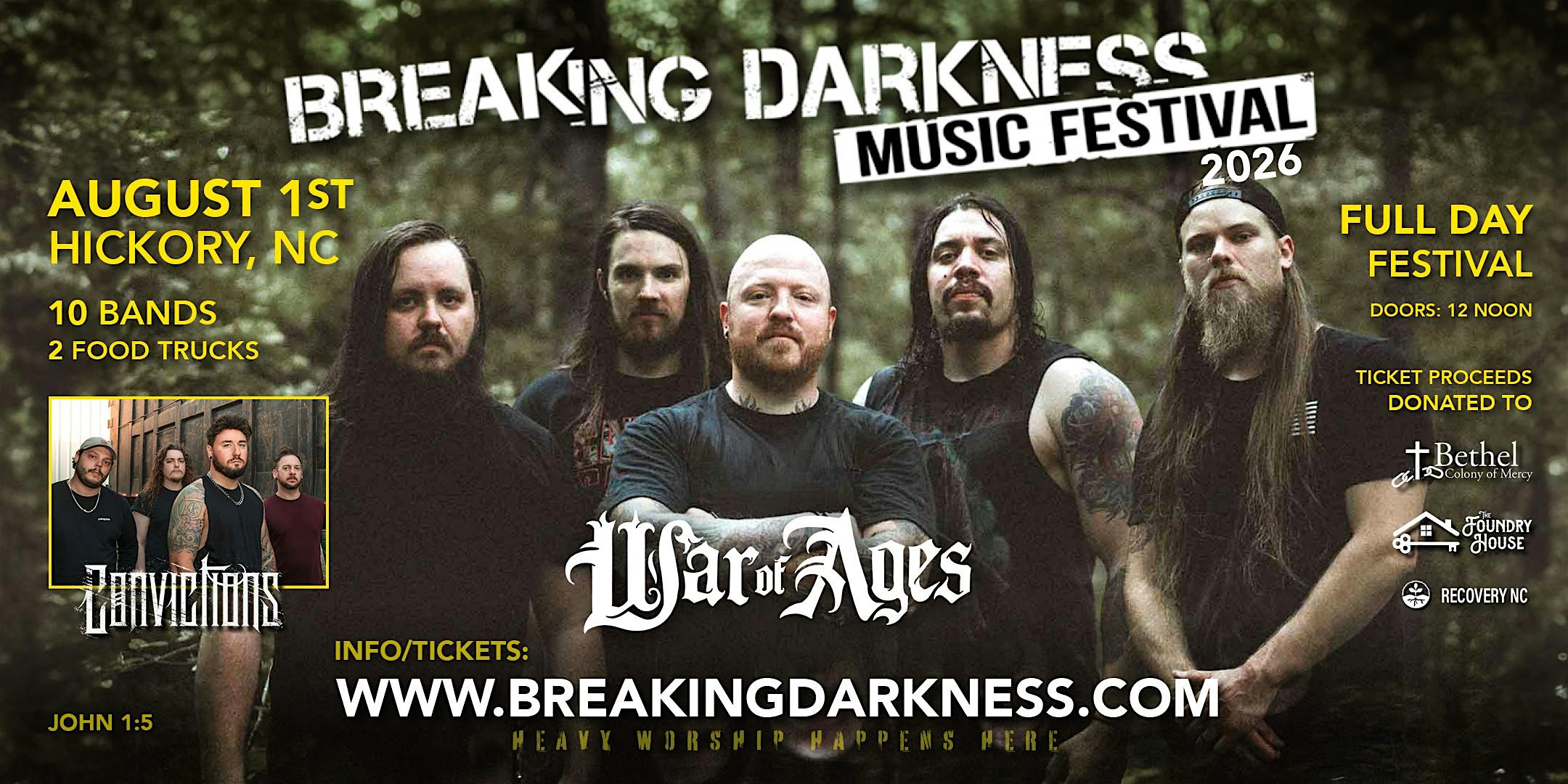 Breaking Darkness Music Festival 2026 at The Premier – Hickory, NC