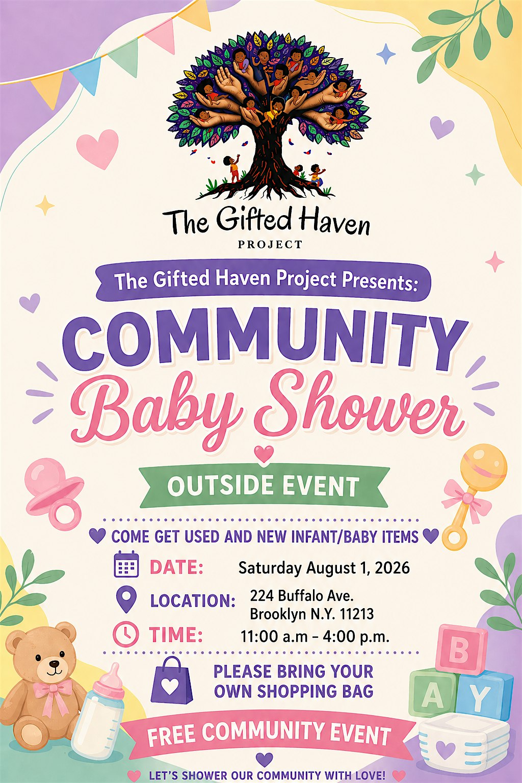 Community Baby Shower TGHP at 224 Buffalo Ave – Brooklyn, NY