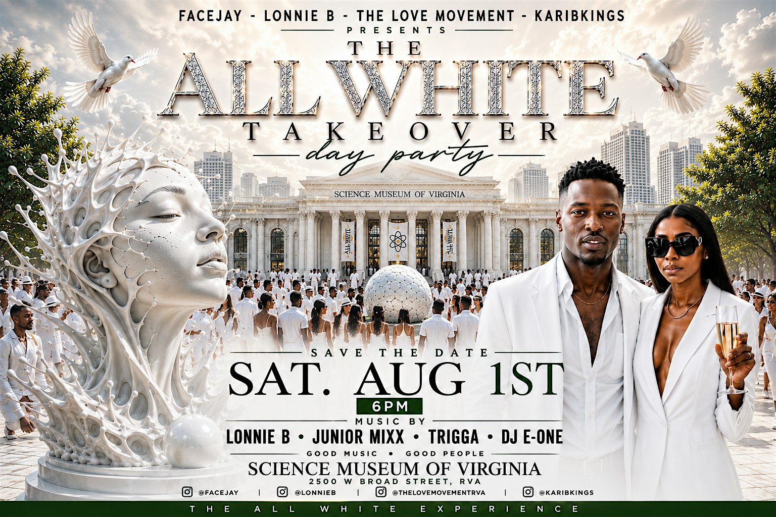 The All White Takeover at Science Museum of Virginia – Richmond, VA