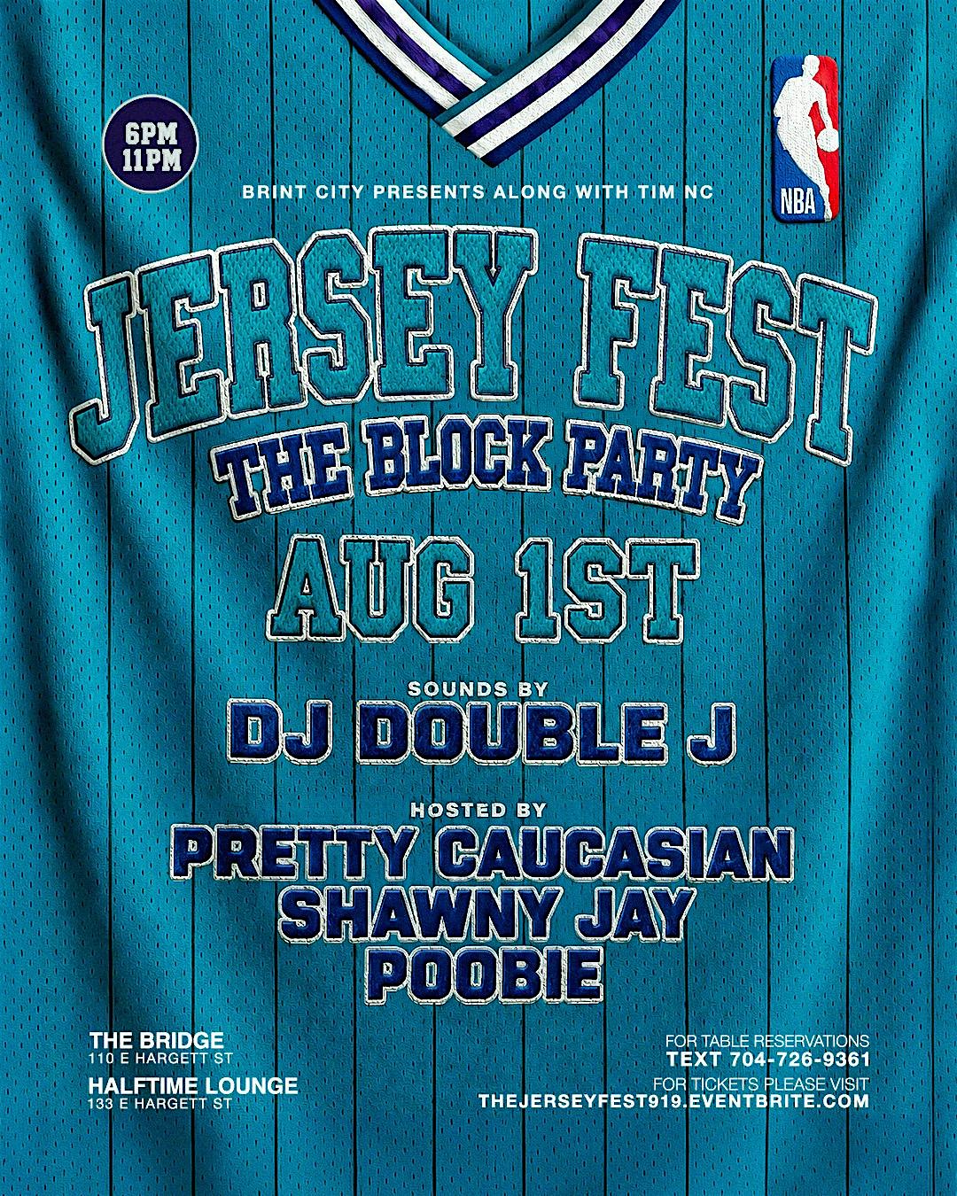The 4th Annual Jersey Fest Block Party Saturday August 1st 2026 at The London Bridge Pub – Raleigh, NC