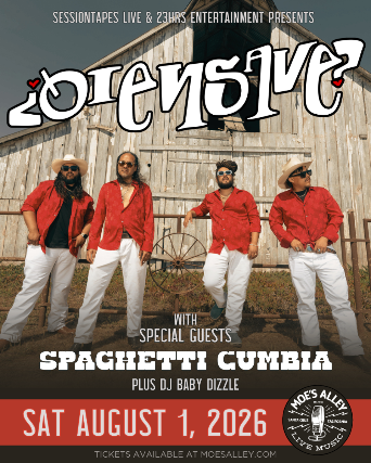 Sessiontapes Live & 23Hrs Entertainment Presents ¿Qiensave?, Spaghetti Cumbia, & DJ Baby Dizzle at Moe’s Alley – Santa Cruz, CA