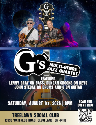 G’s Multi-Genre Jazz Quartet at Treelawn Social Club – Cleveland, OH