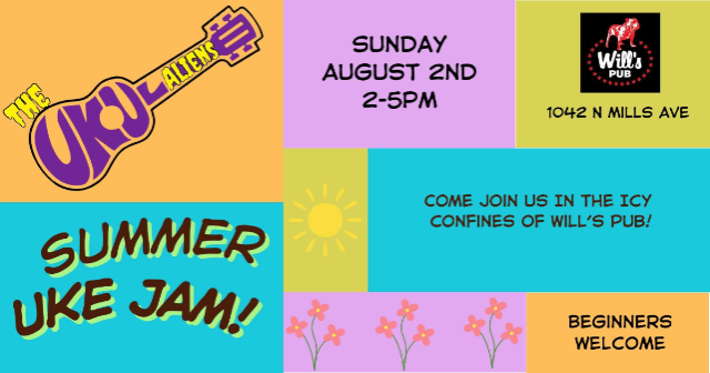 The Ukulaliens Summer Uke Jam at Will’s Pub – Orlando, FL