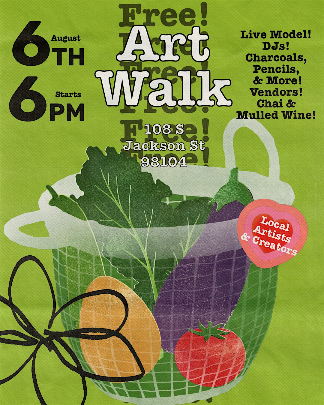 ART WALK! OPEN FIGURE CLASS & MARKET! at Asylum Collective – Seattle, WA