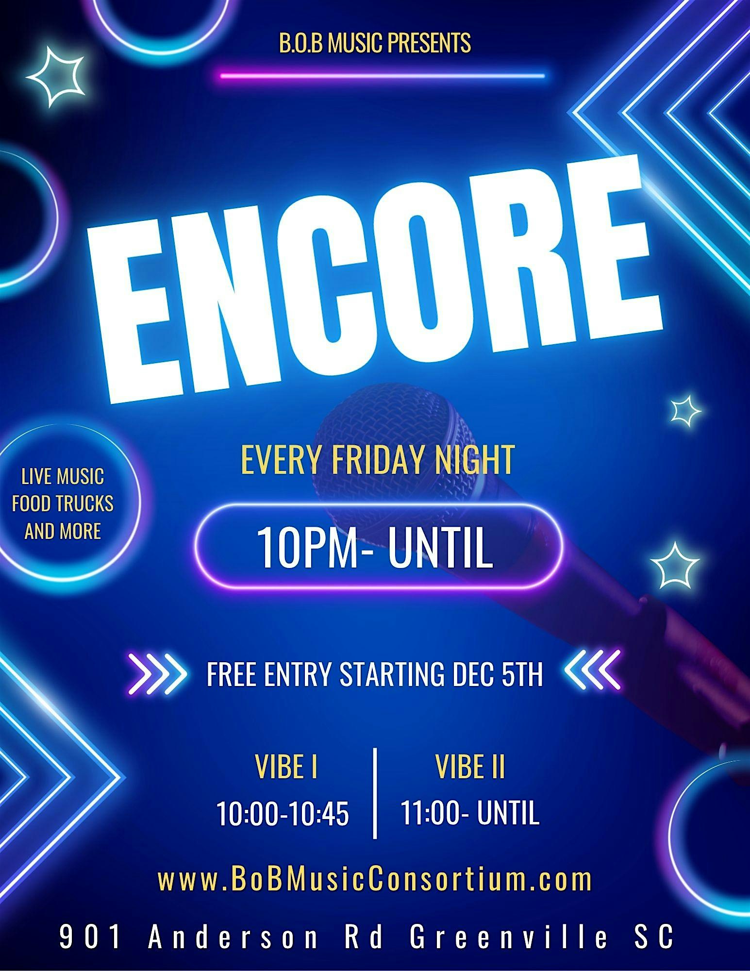 ENCORE: Music Sessions at 901 Anderson Rd – Greenville, SC