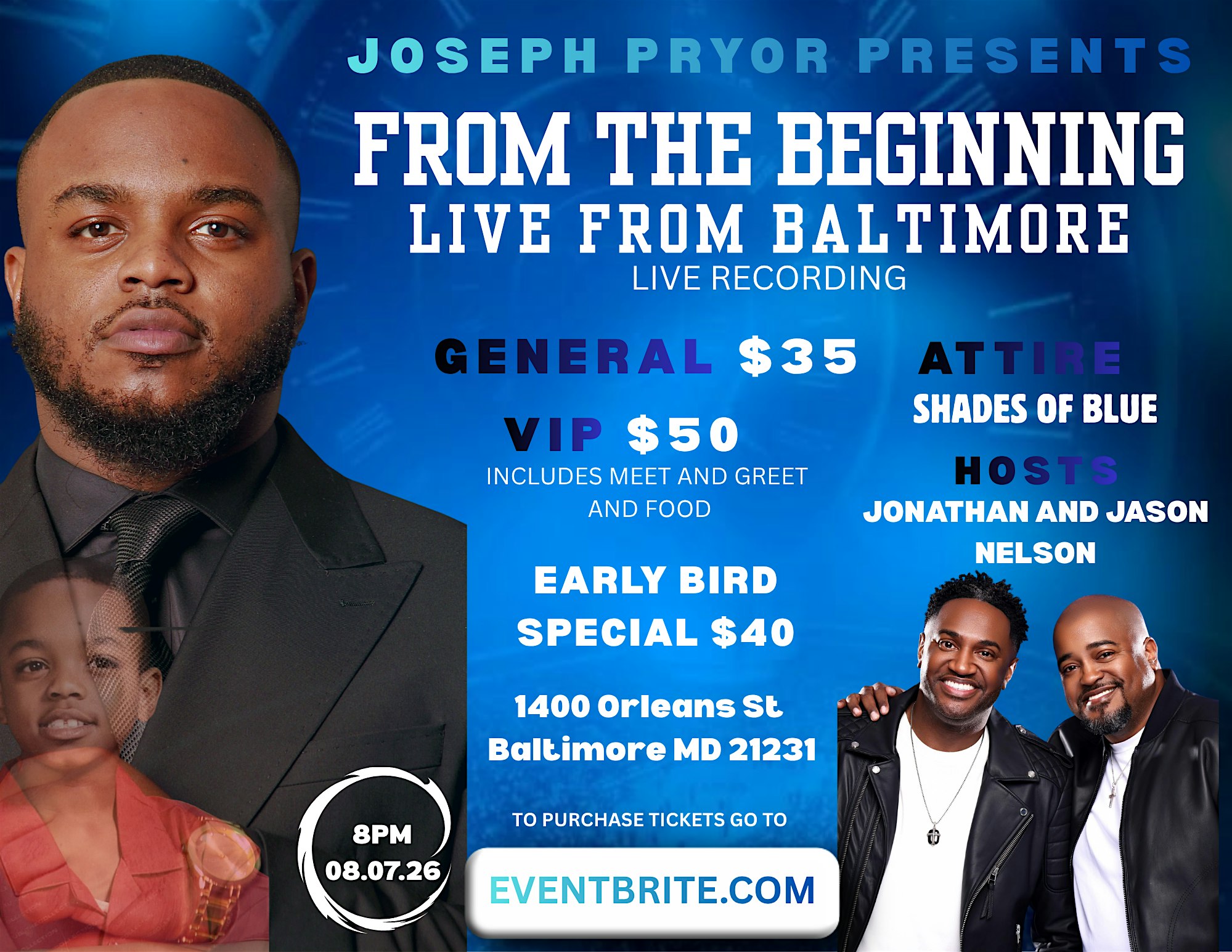 FROM THE BEGINNING: LIVE FROM BALTIMORE at Paul Laurence Dunbar High School – Baltimore, MD