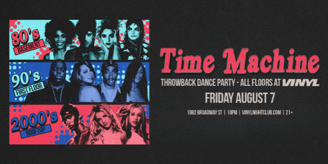 Time Machine: 80s vs 90s vs 2000s at Club Vinyl – Denver, CO