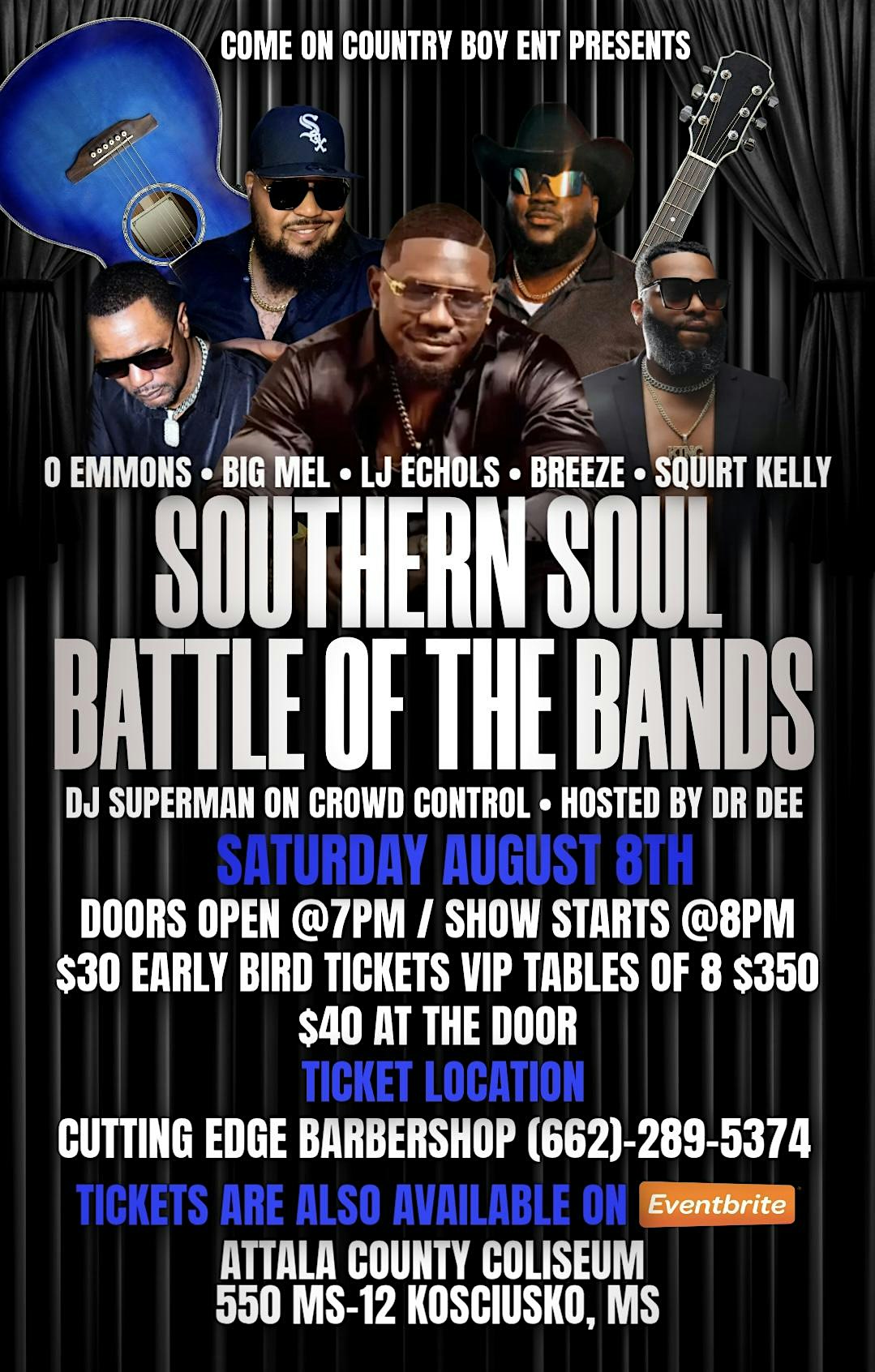 1st Annual Southern Soul Battle of the Bands at 550 MS-12 – Kosciusko, MS