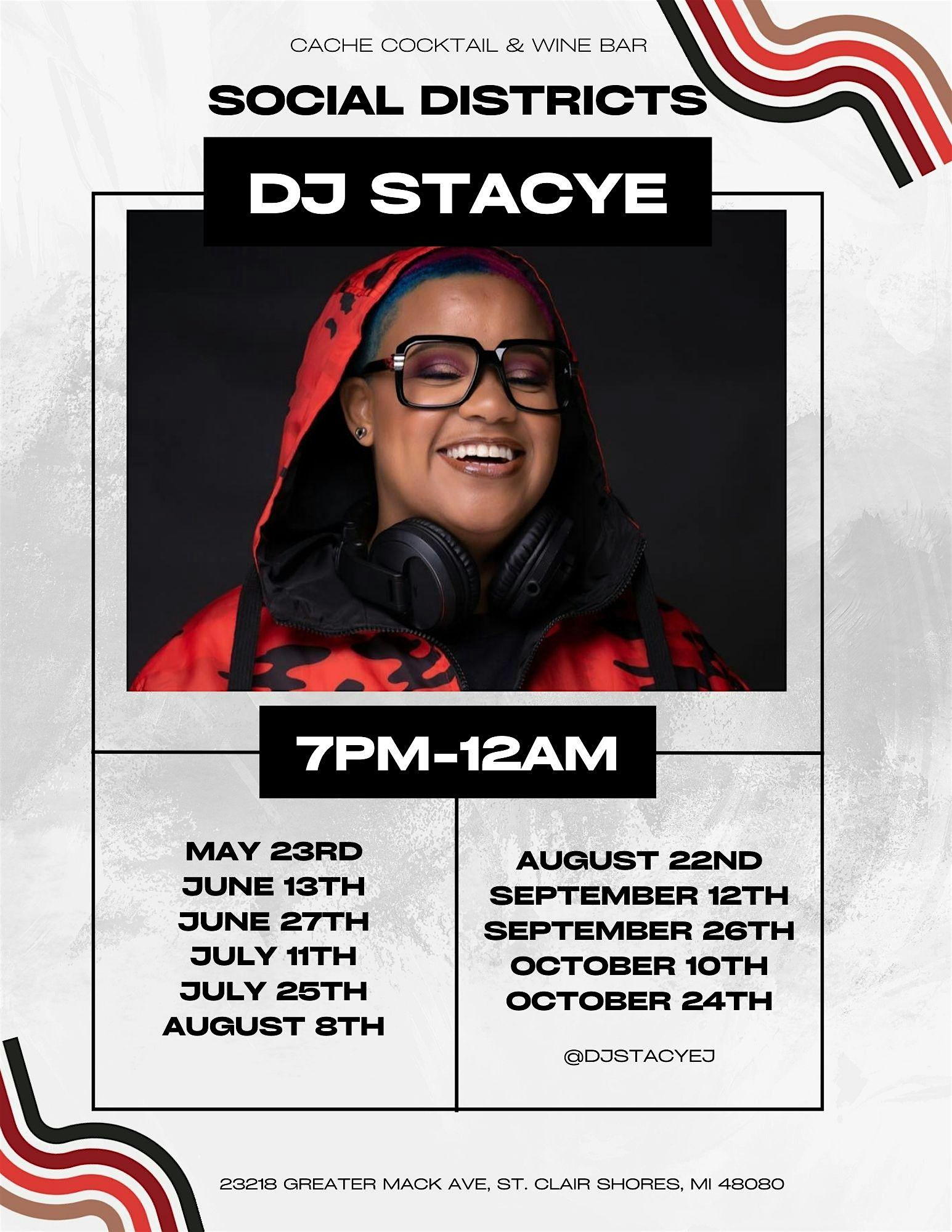 Live Music @ Cache with DJ Stacye J at Cache’ Cocktails and Wine Bar – St. Clair Shores, MI