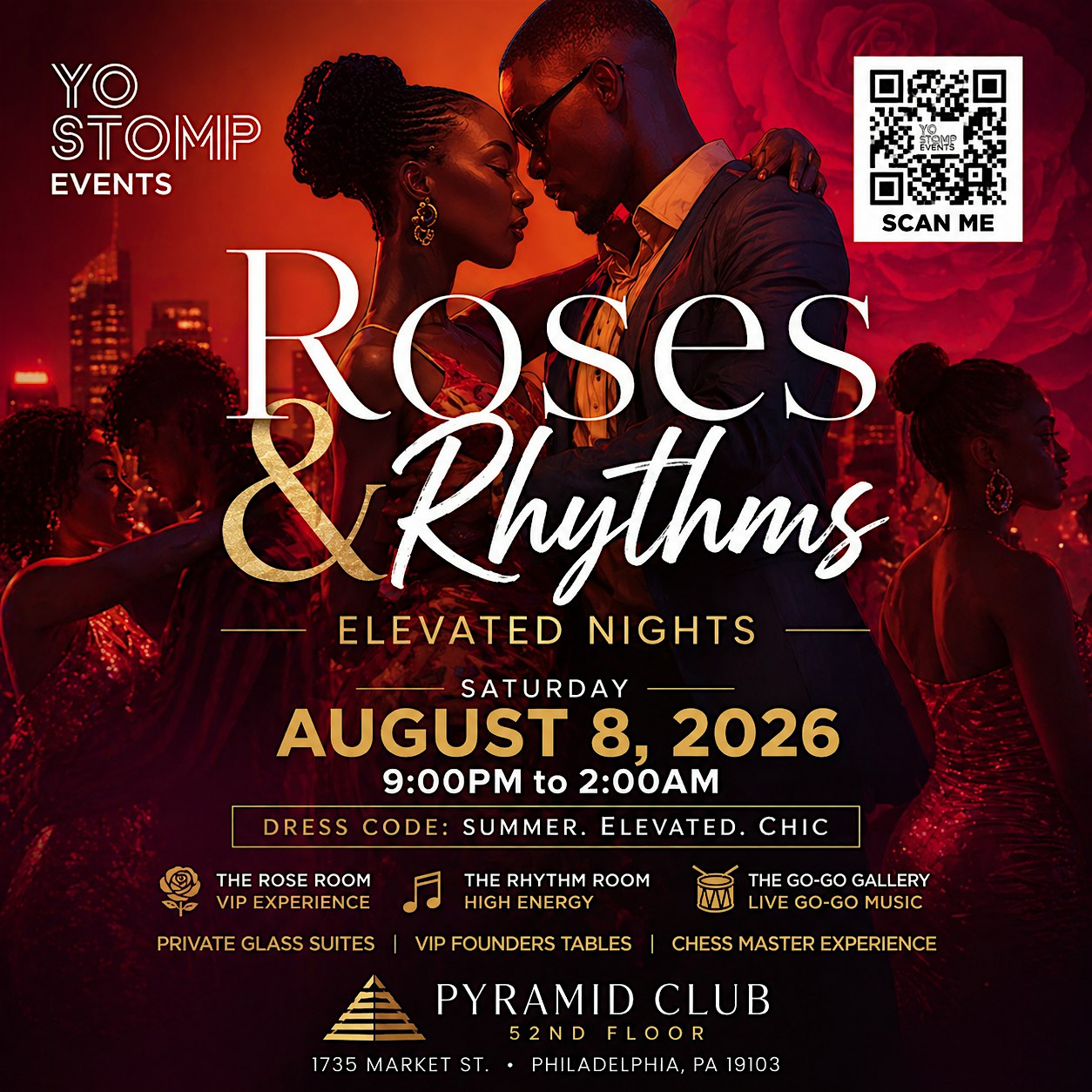 Roses & Rhythms: Elevated Nights at Pyramid Club 52nd Floor – Philadelphia, PA