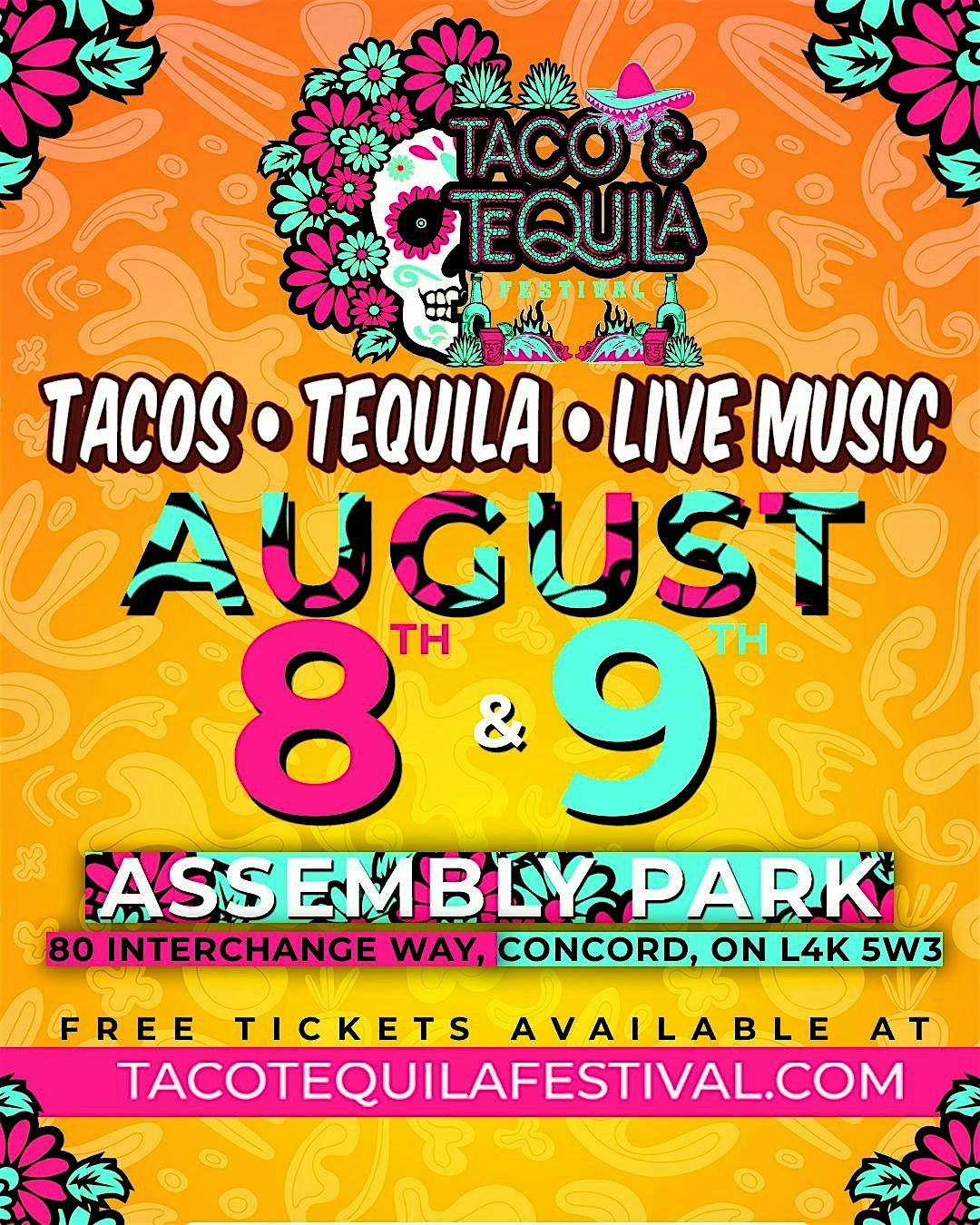 Taco and Tequila Festival 2026 at Assembly Park – Vaughan, Canada