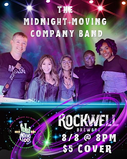 The Midnight Moving Company Live in Concert @ Rockwell Brewery 8/8/26 – 8PM at 8411 Broadband Drive suite k, Frederick, MD, USA – Frederick, MD