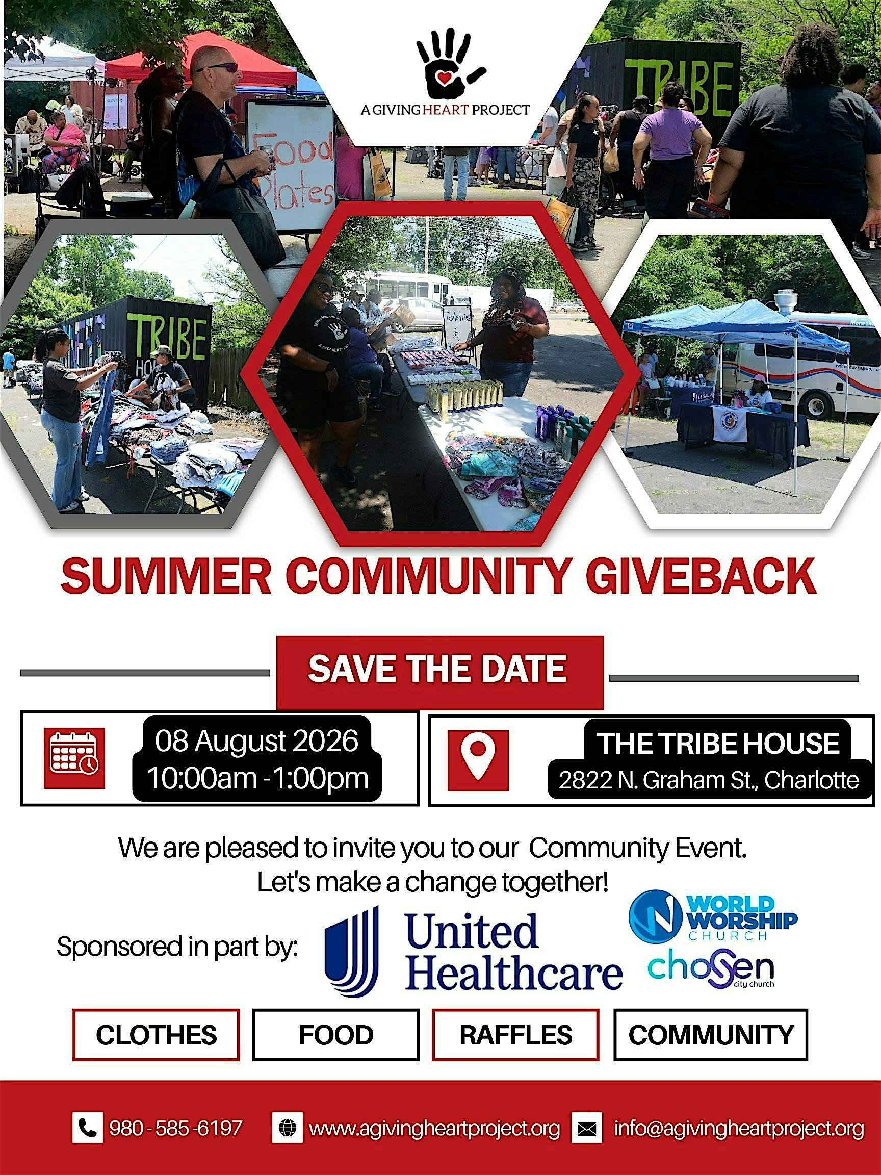 Summer Community Giveback Event at 2822 N Graham St – Charlotte, NC