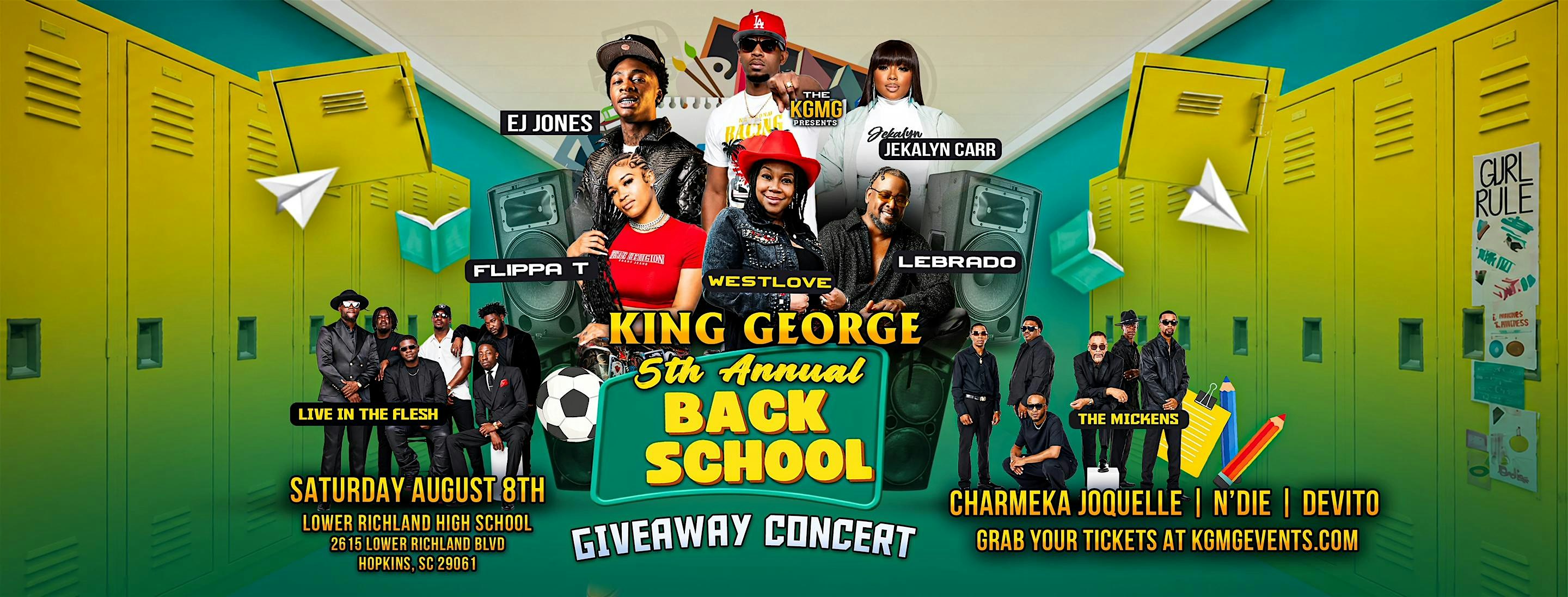 King George Back to School Giveaway Concert at Lower Richland High School – Hopkins, SC