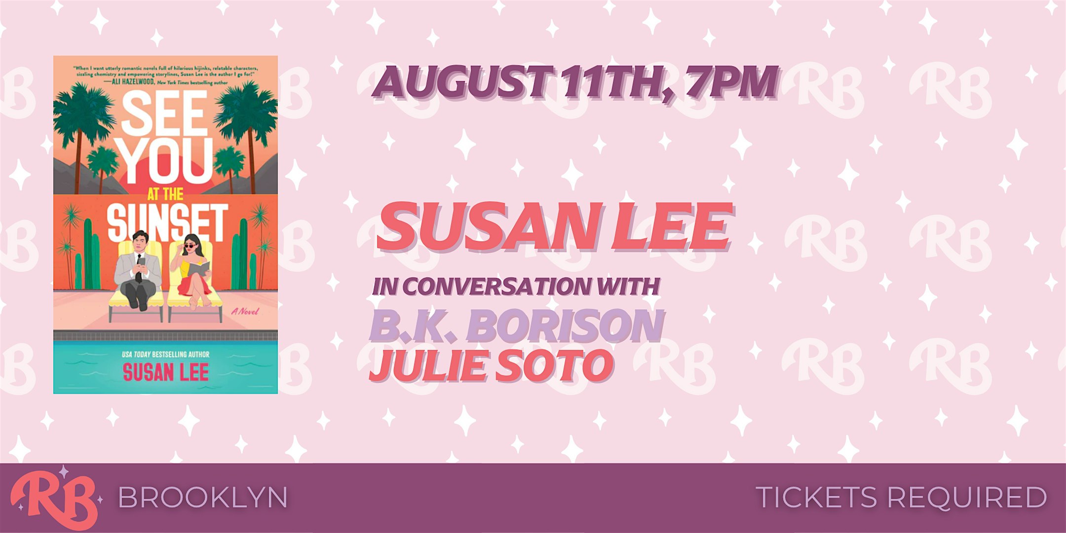 Susan Lee Brooklyn Event for See You at the Sunset at The Ripped Bodice – Brooklyn, NY