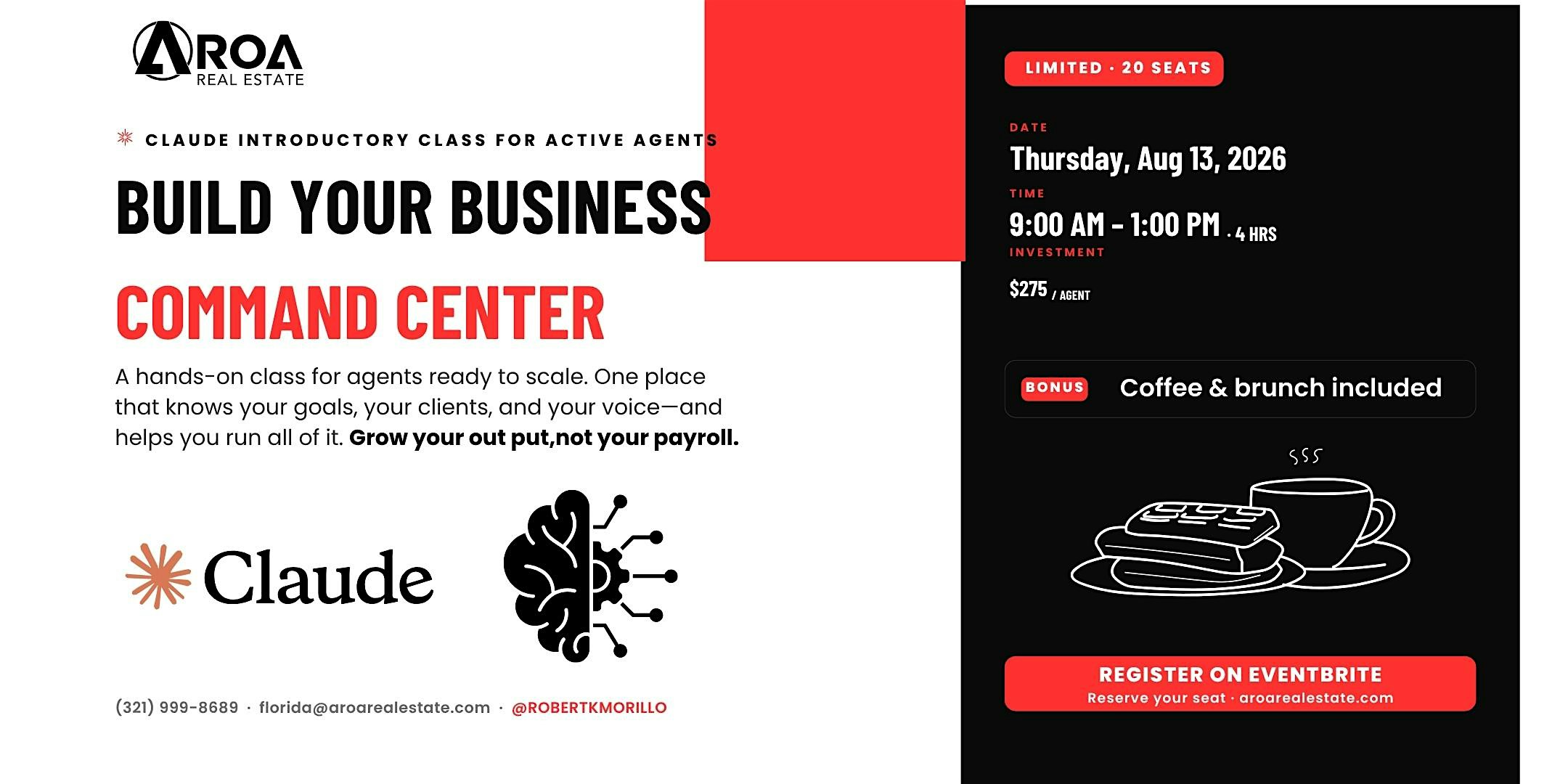 Claude Introductory Workshop: Build Your Business Command Center at 1619 Florida Ave – St. Cloud, FL