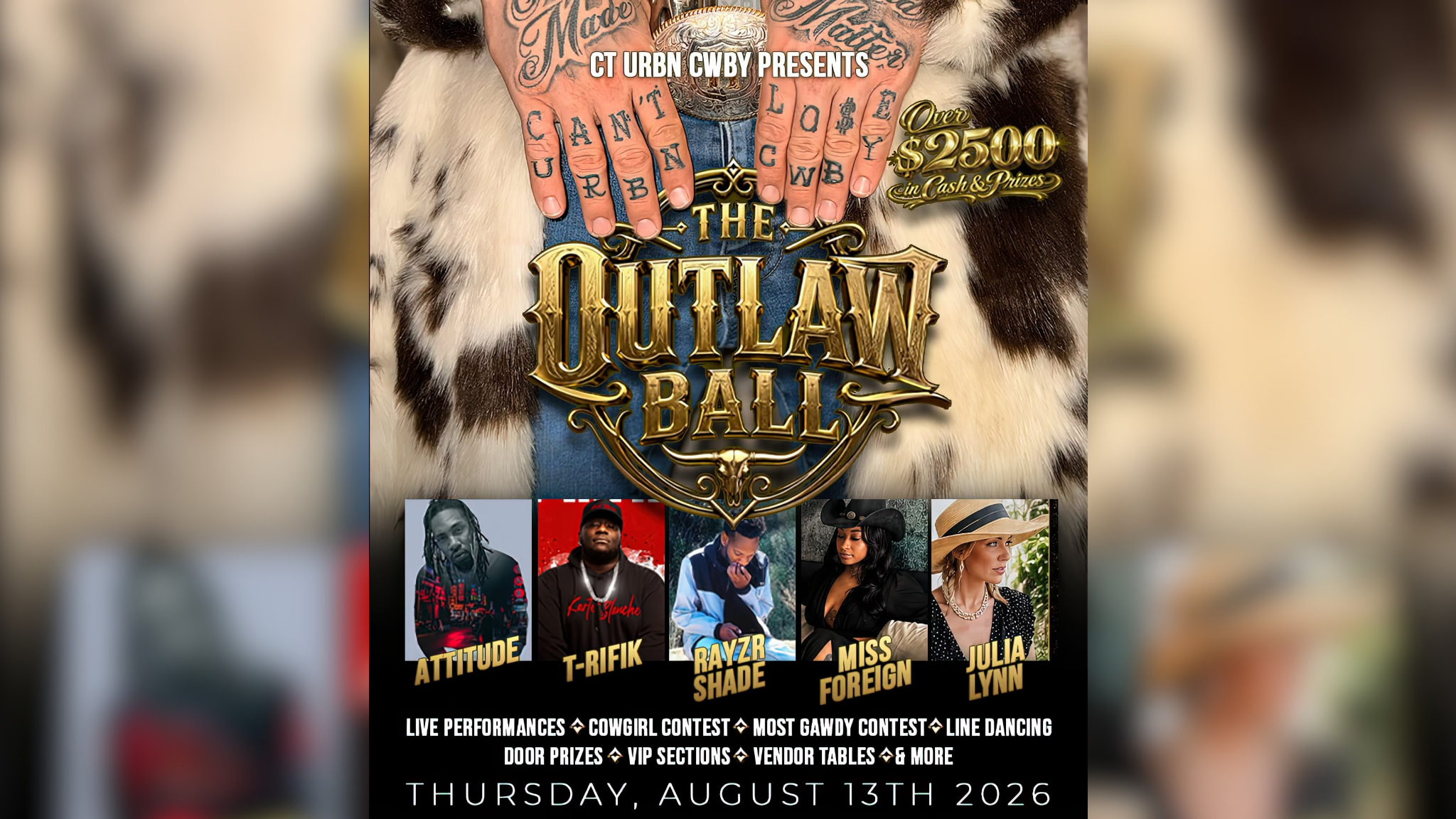 CT URBN CWBY Presents The Outlaw Ball at Elevation 27 – Virginia Beach, VA