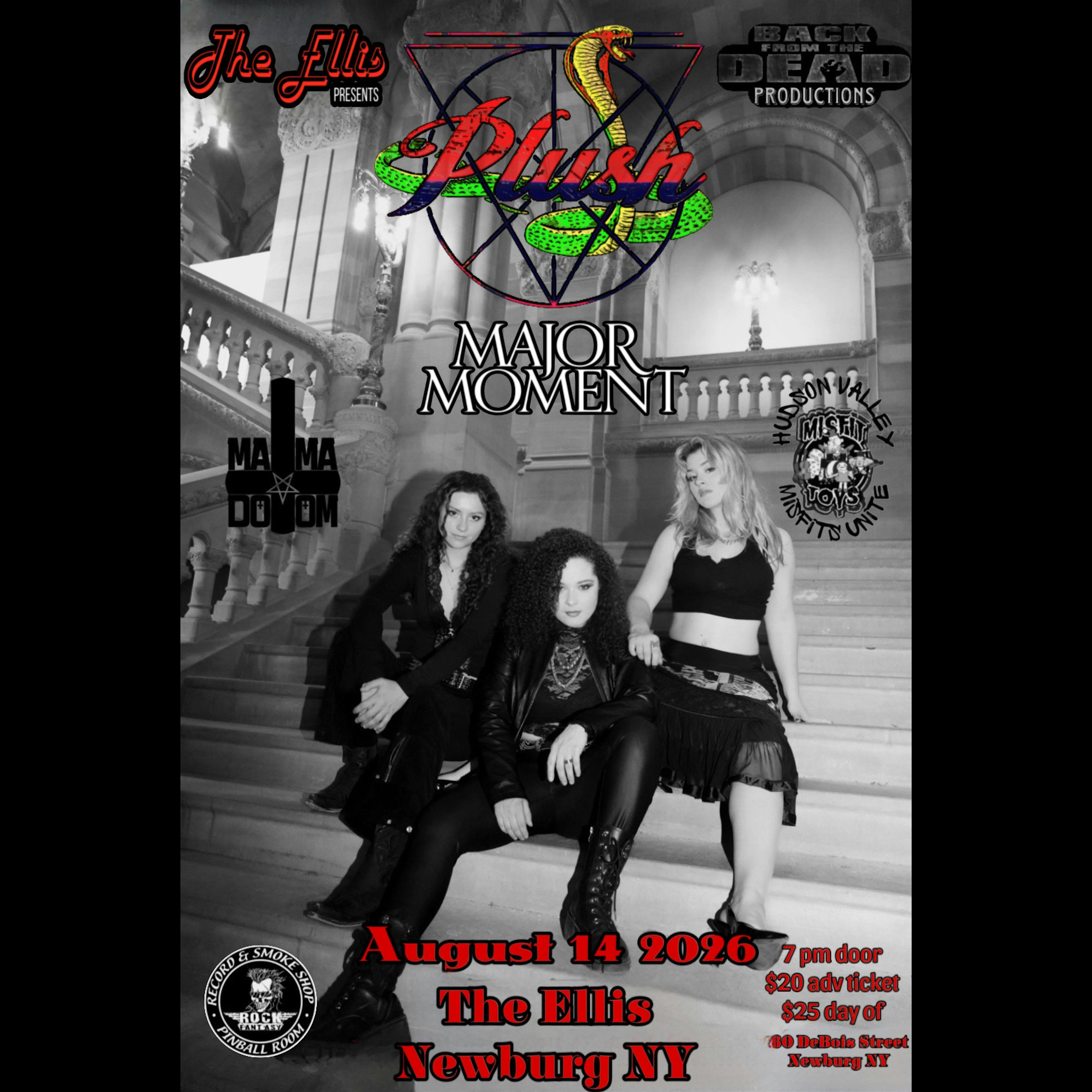 Plush, Major Moment, Mama Doom & Misfit Toys at The Ellis – Newburgh, NY