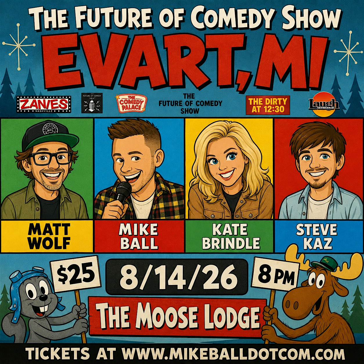 The Future of Comedy Show at The Moose Lodge (Evart, MI) at Moose Lodge – Evart, MI