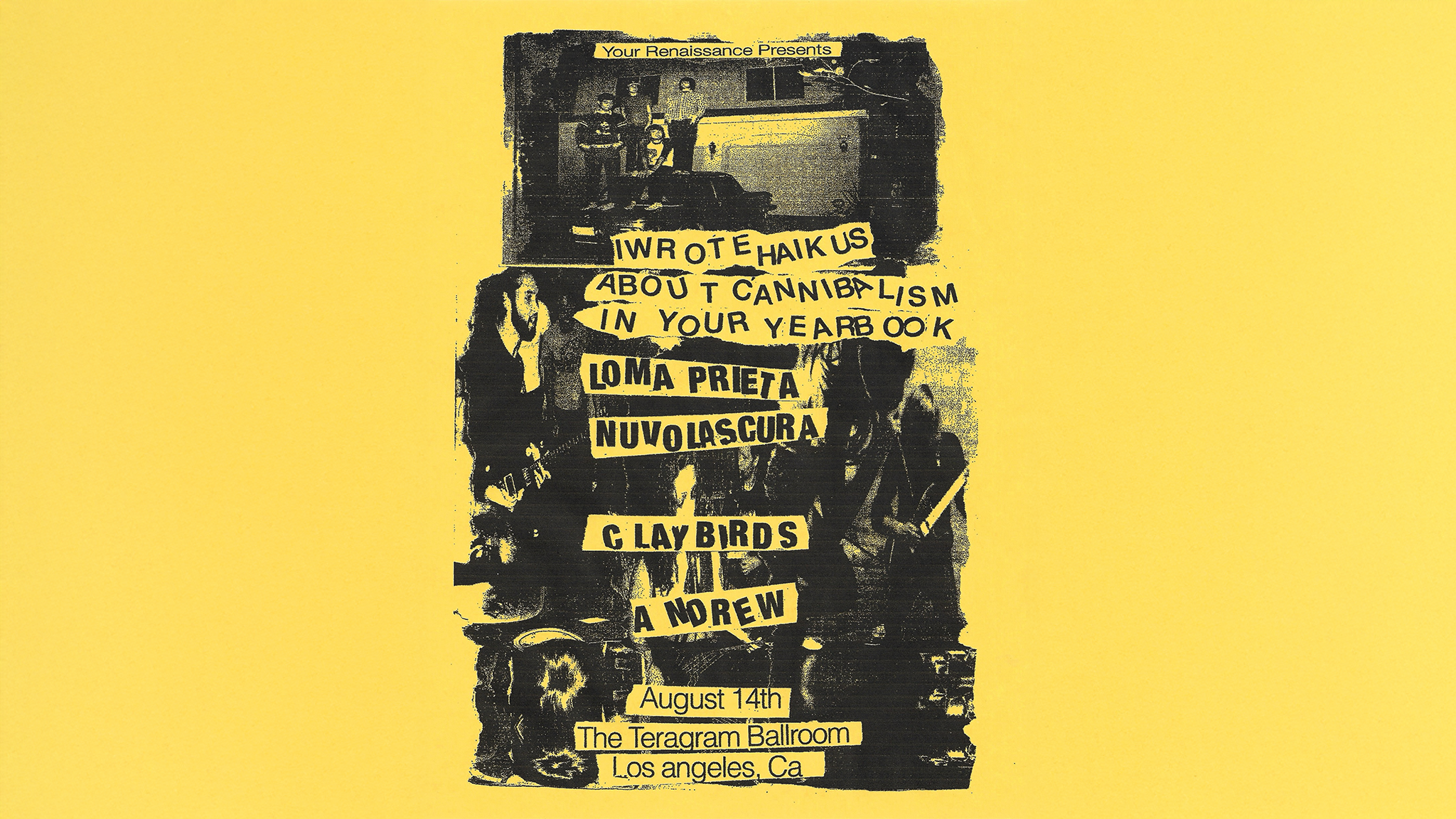 Iwrotehaikusaboutcannibalisminyouryearbook at Teragram Ballroom – Los Angeles, CA