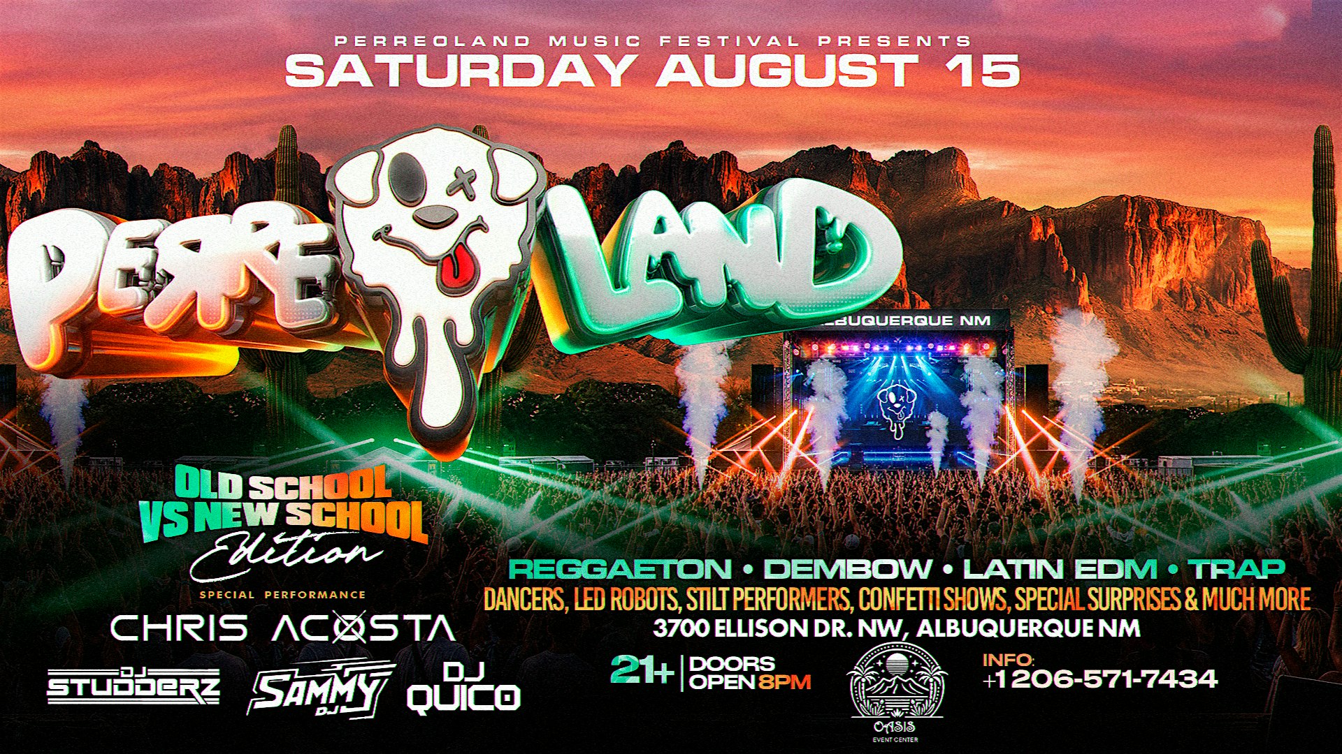 PERREOLAND | ALBUQUERQUE, NM at Oasis Event Center NM – Albuquerque, NM