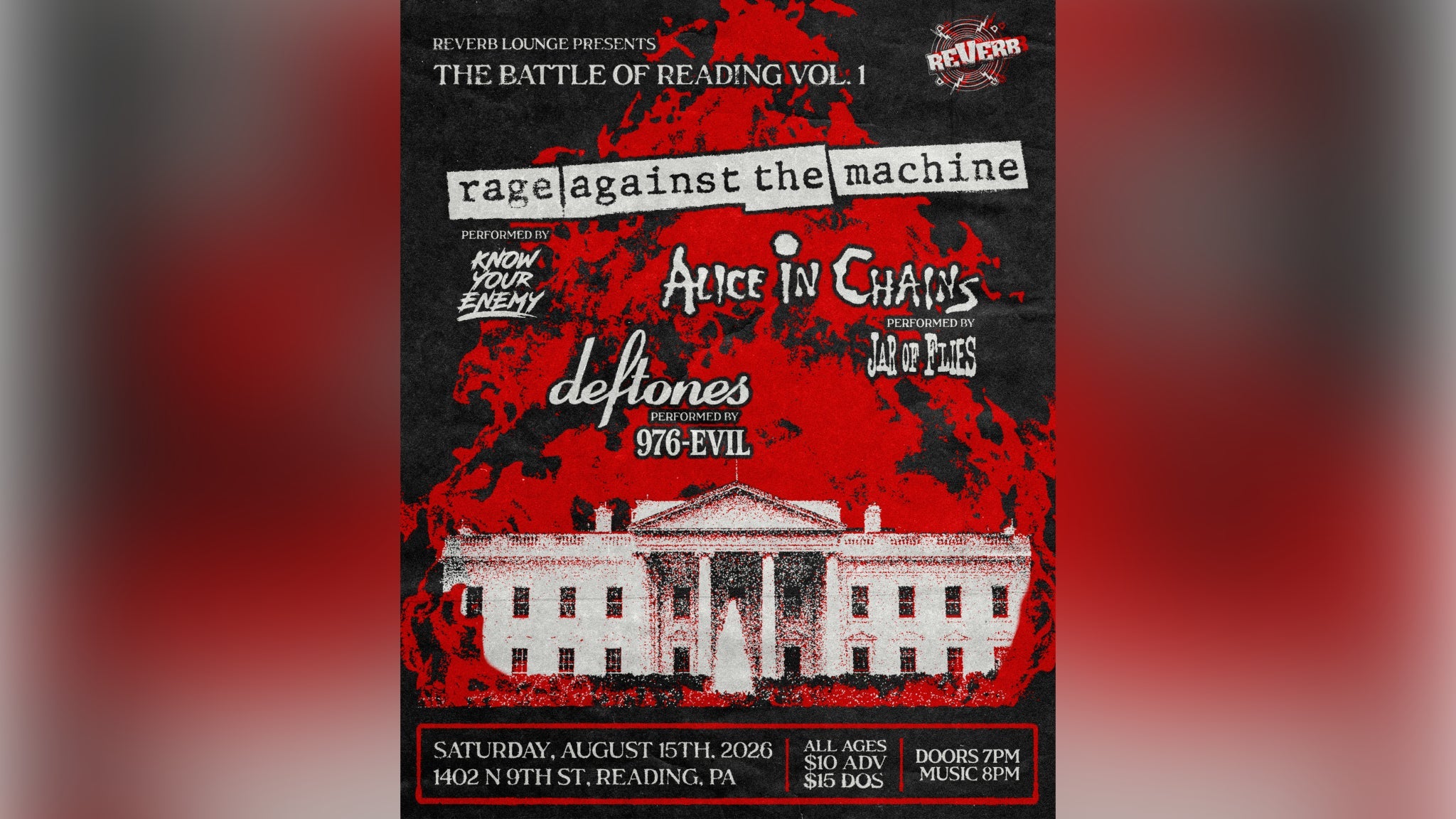 Know Your Enemy: a Tribute To Rage Against the MacHine at Reverb – Reading, PA