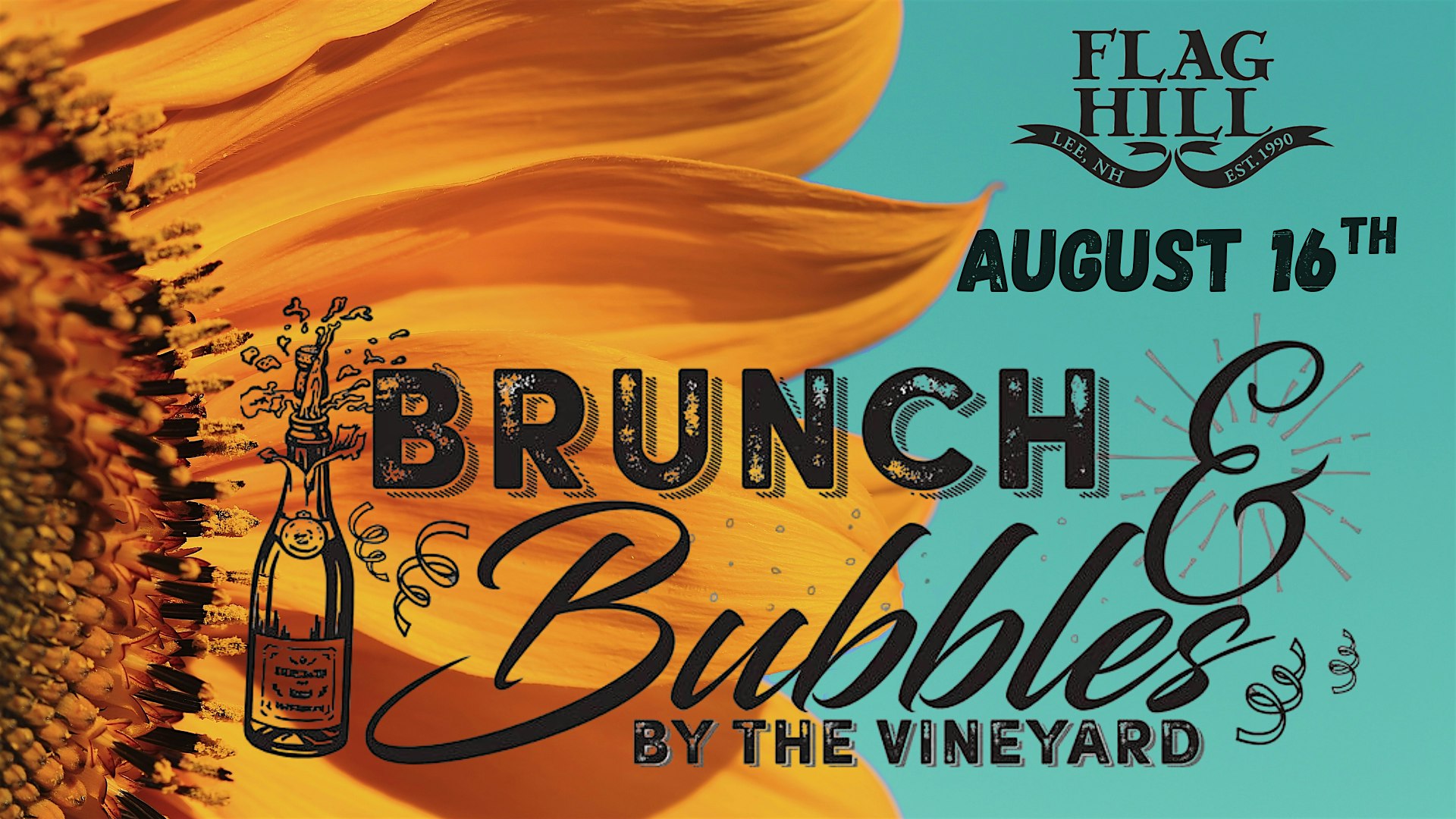 August Brunch and Bubbles at Flag Hill at Flag Hill Distillery & Winery – Lee, NH