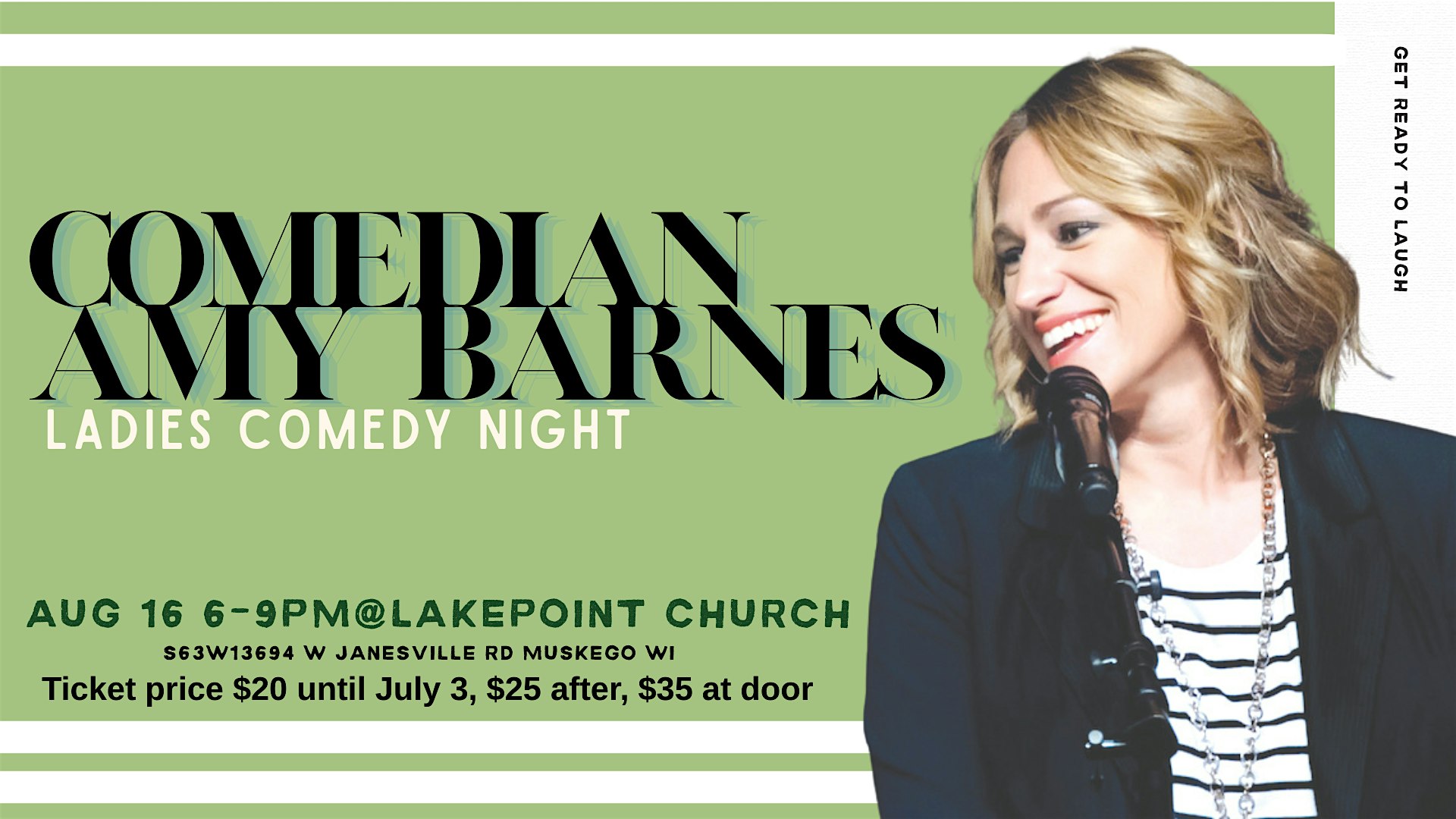 Ladies Gather: Comedienne Amy Barnes at Lakepoint Church – Muskego, WI