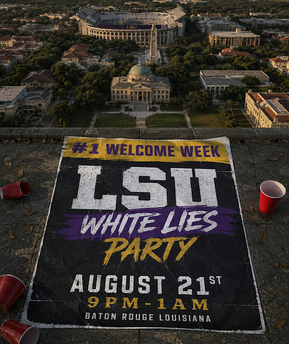 LSU White Lies Bash Welcome Week 2026 at 1503 Government St – Baton Rouge, LA
