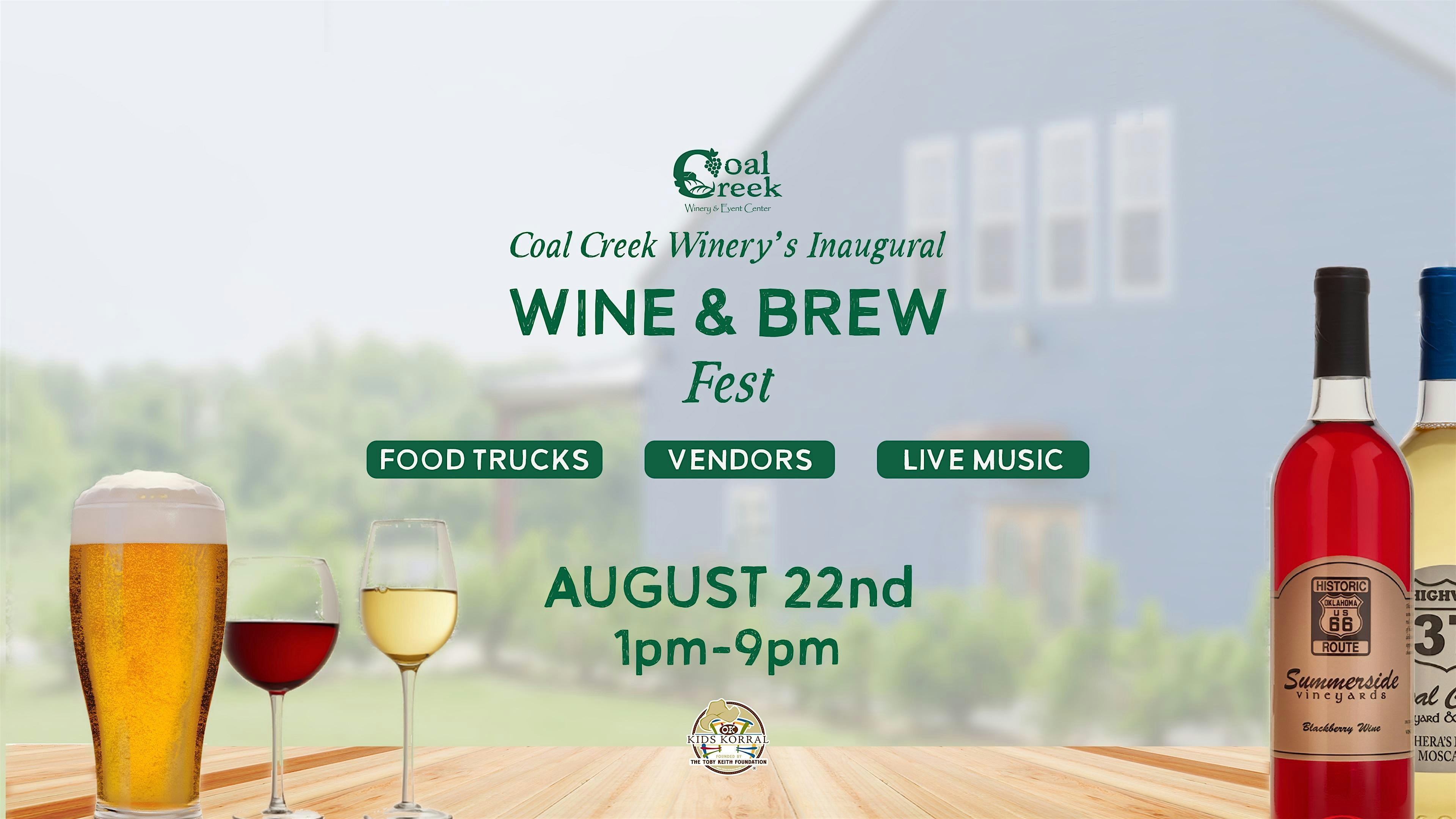 Wine & Brew Fest at Coal Creek Winery & Event Center – Tuttle, OK