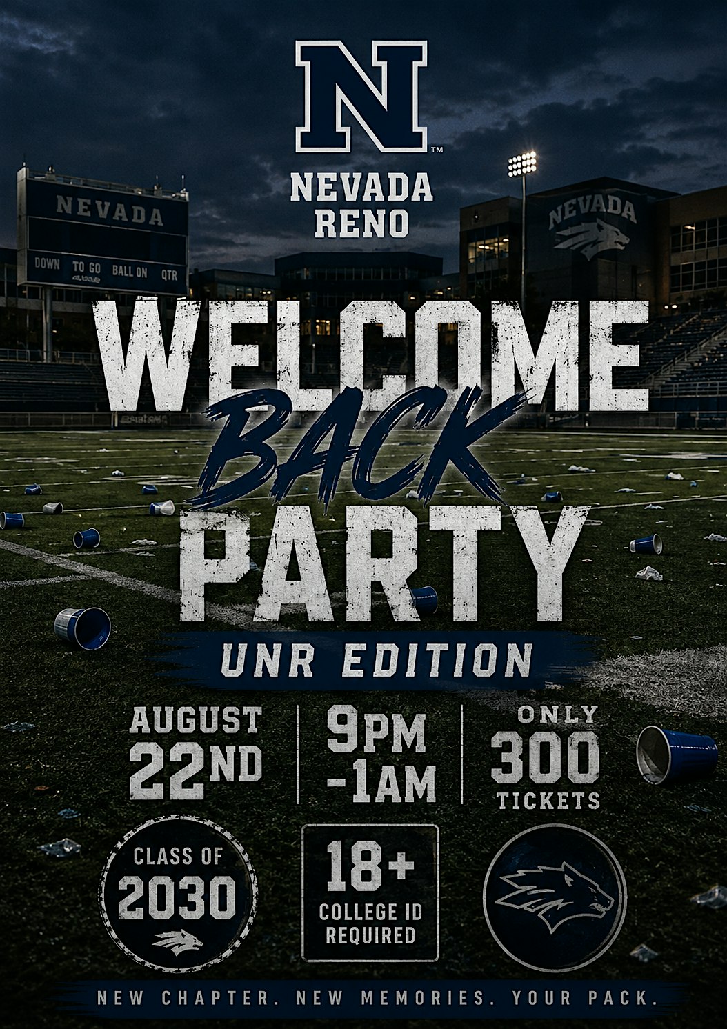 UNR Welcome Back party at 3652 S Virginia St – Reno, NV