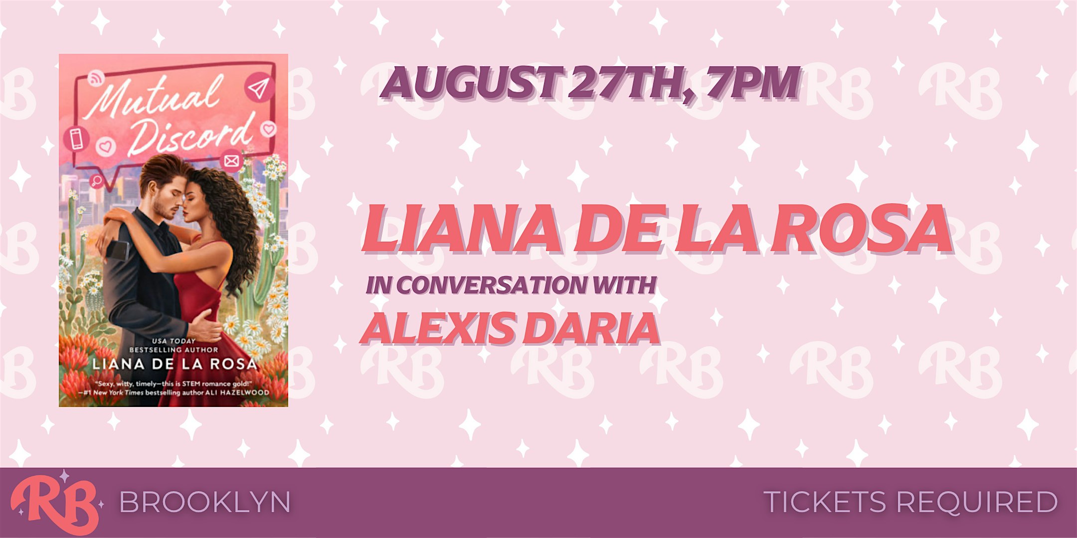 Liana De la Rosa Brooklyn Event for Mutual Discord at The Ripped Bodice – Brooklyn, NY