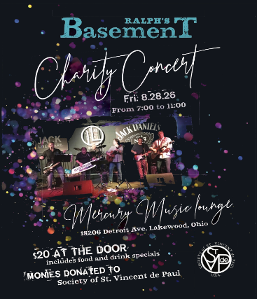 RALPH’S BASEMENT CHARITY CONCERT at The Mercury Music Lounge – Lakewood, OH