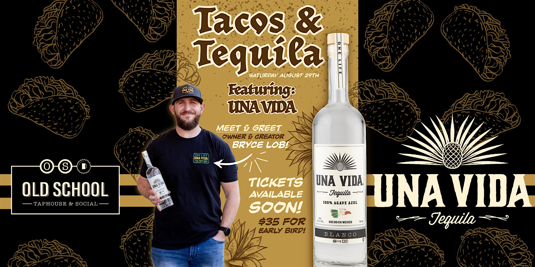 Tacos & Tequila at Old School Tap House & Social – Kechi, KS