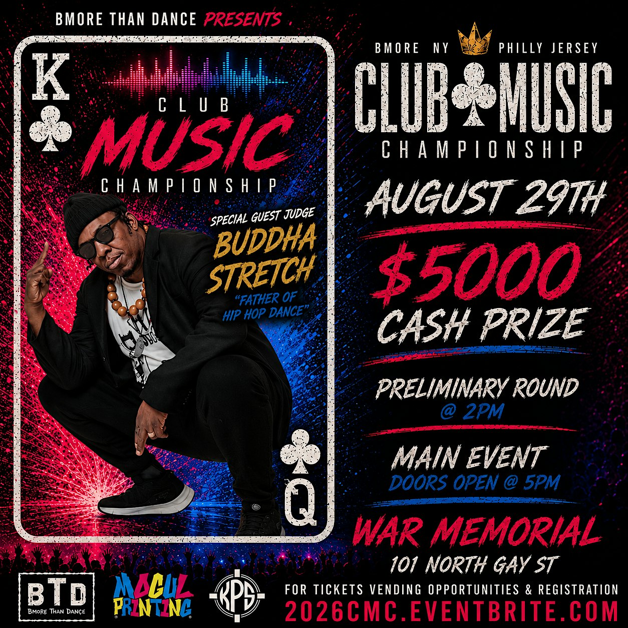 Club Music Championship: $5000 Dance Competition at Baltimore War Memorial – Baltimore, MD