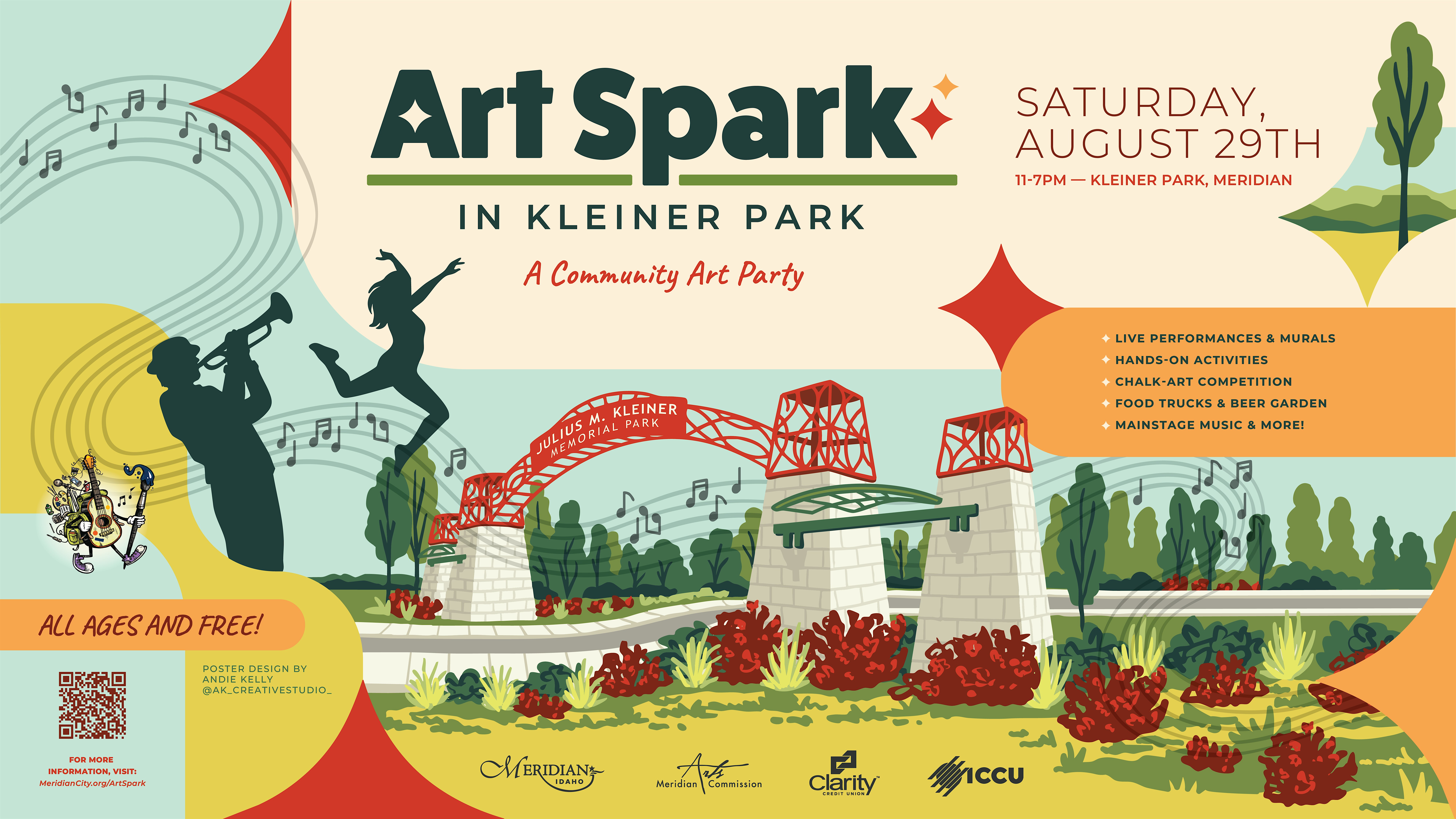 FREE! Art Spark in Kleiner Park – Community Art Party at Julius M. Kleiner Park – Meridian, ID