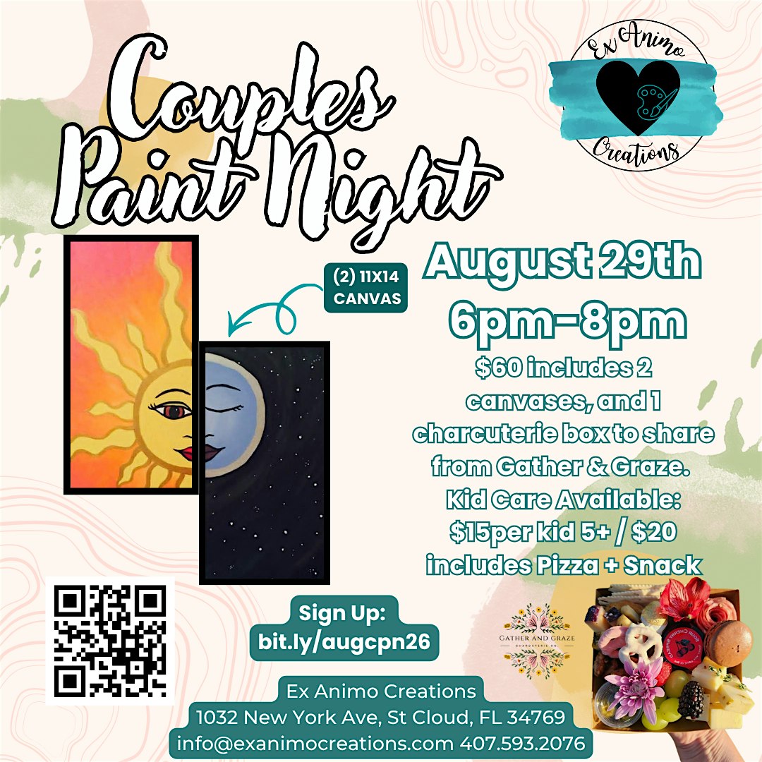 August Couples Paint Night at 1032 New York Ave – St. Cloud, FL