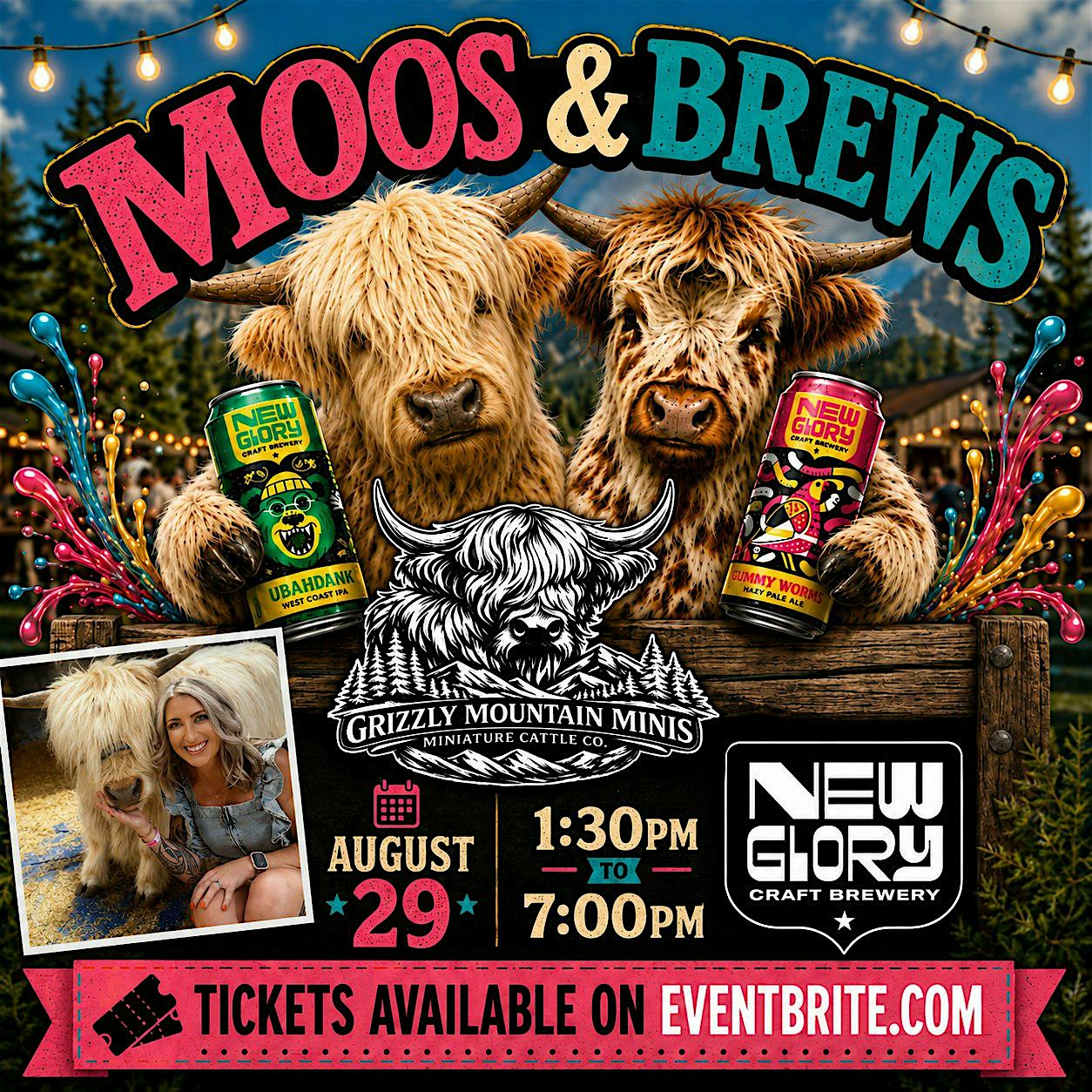 Moos & Brews: A Highland Hangout Experience! at New Glory Craft Brewery – Sacramento, CA